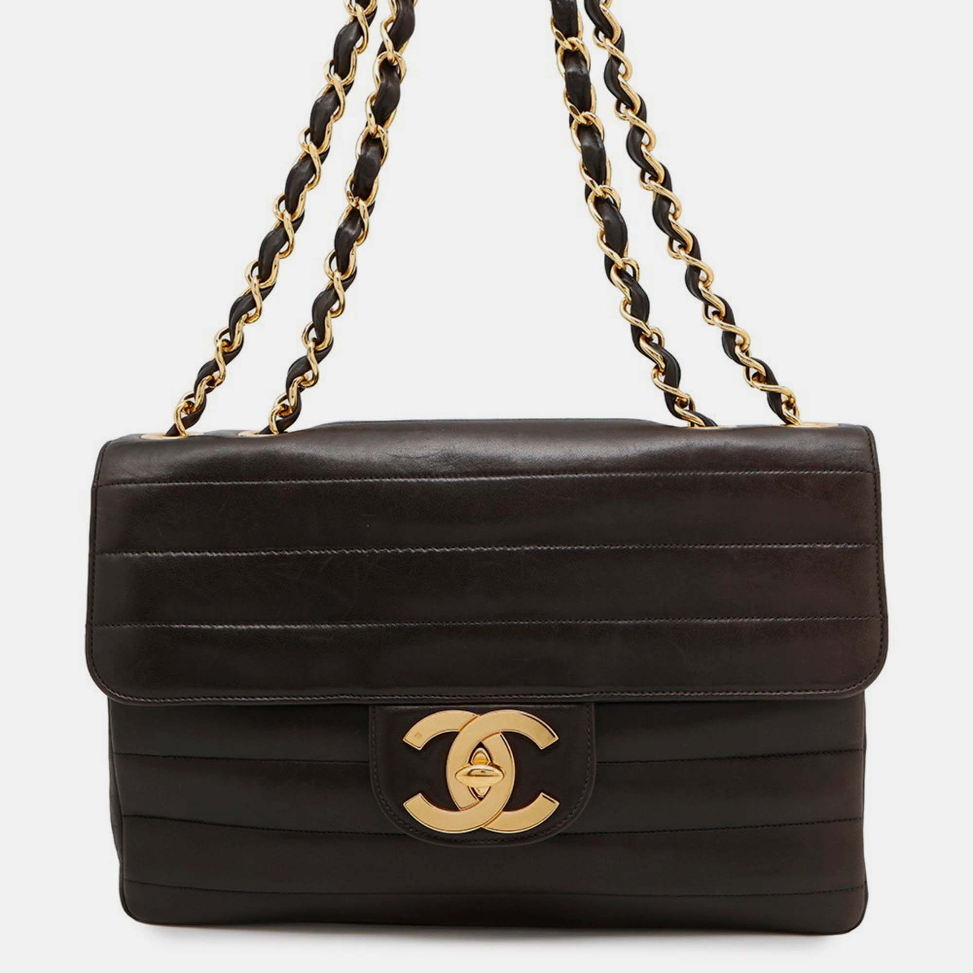 

Chanel Mademoiselle Coco Mark Black Lambskin Chain Shoulder Bag