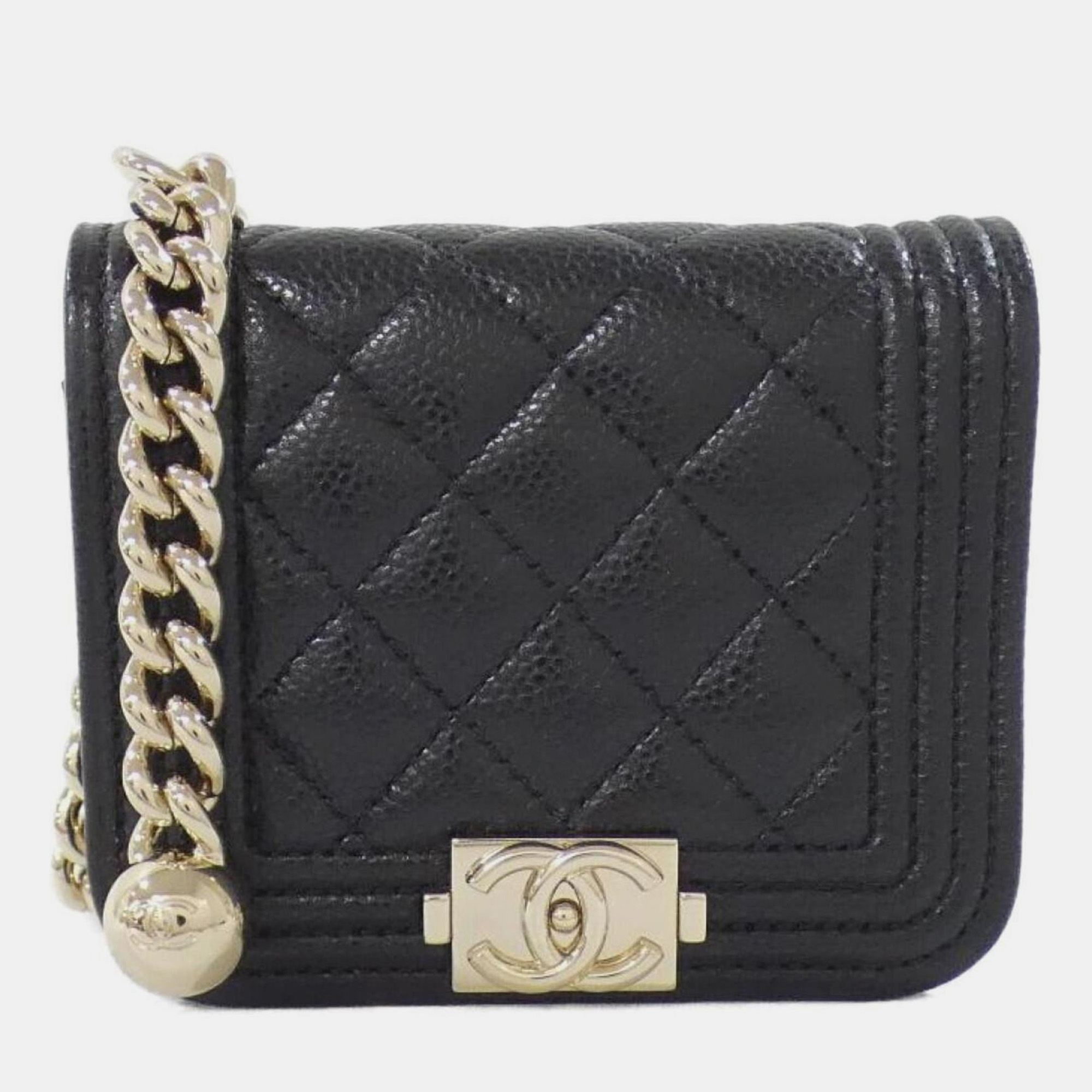 

Chanel Boy Line Waist Bag, Black