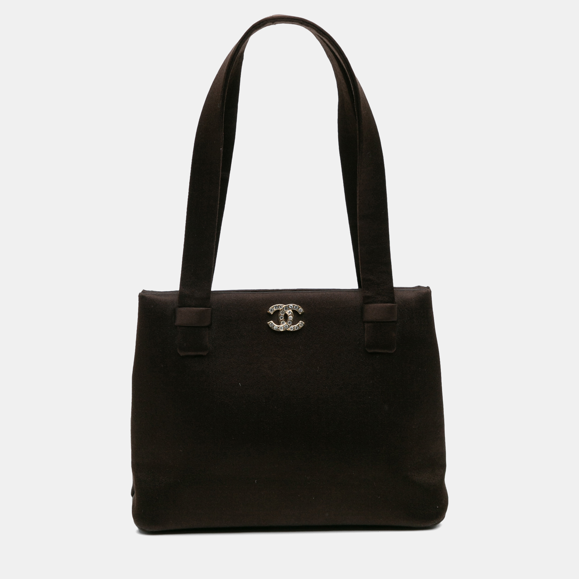 

Chanel Satin Shoulder Bag, Brown