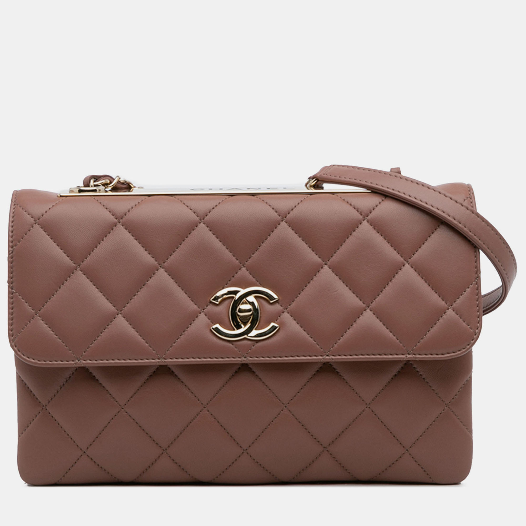 

Chanel Brown Medium Lambskin Trendy CC Flap