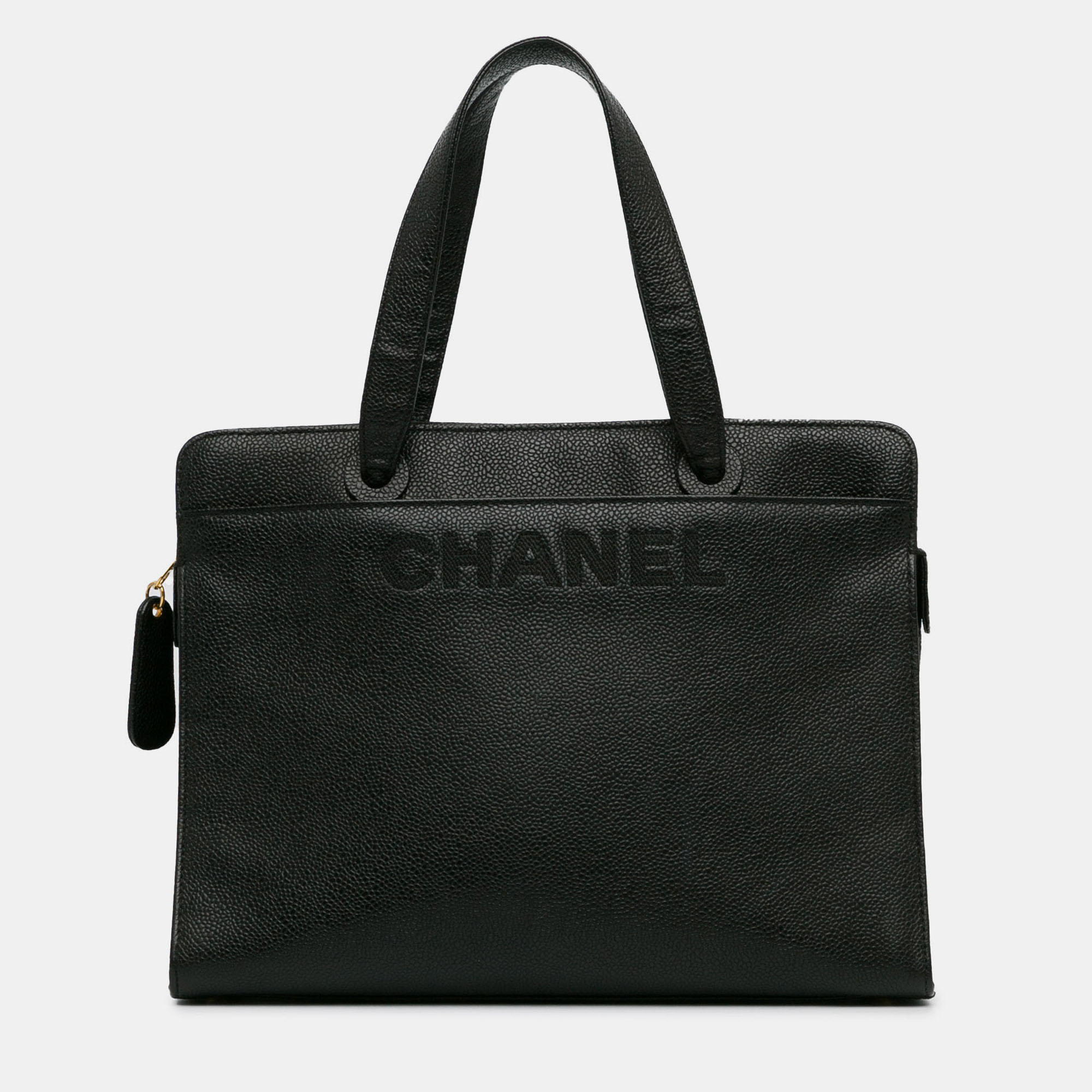 

Chanel Black CC Caviar Leather Tote