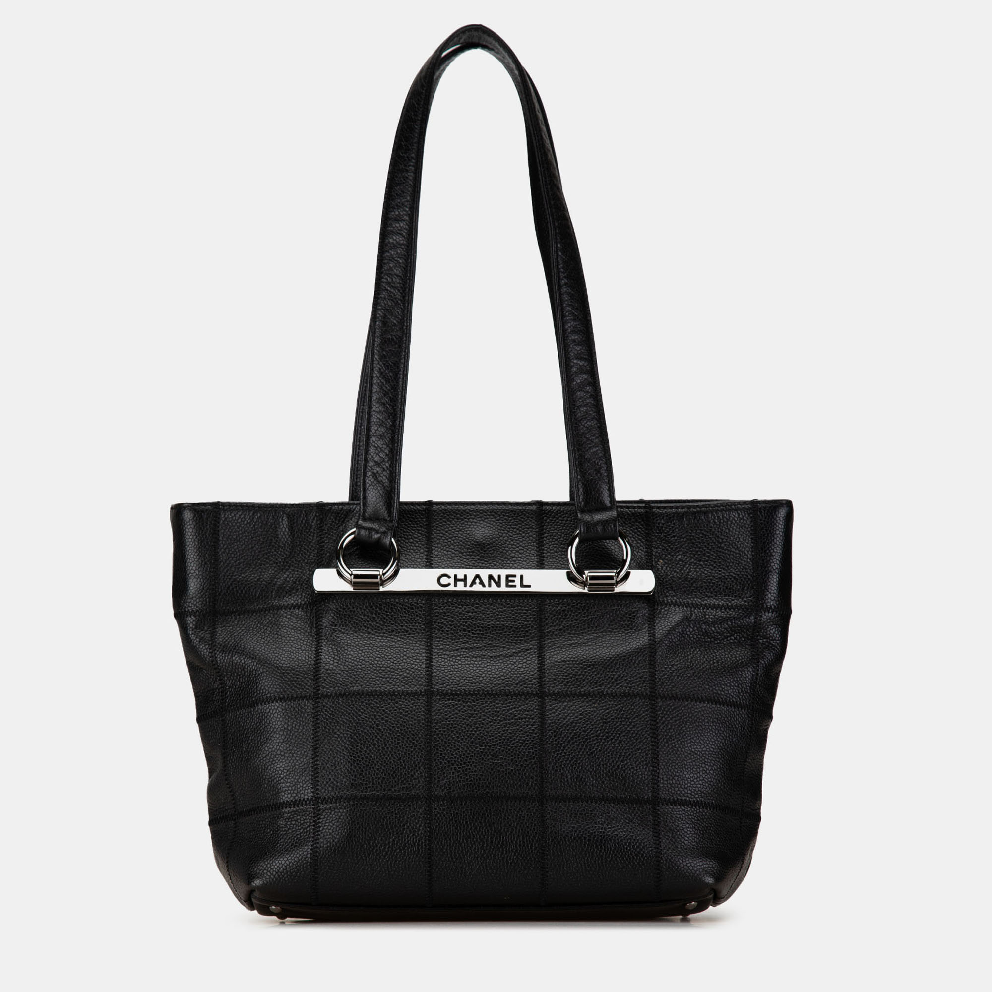 

Chanel Black Caviar Choco Bar Tote