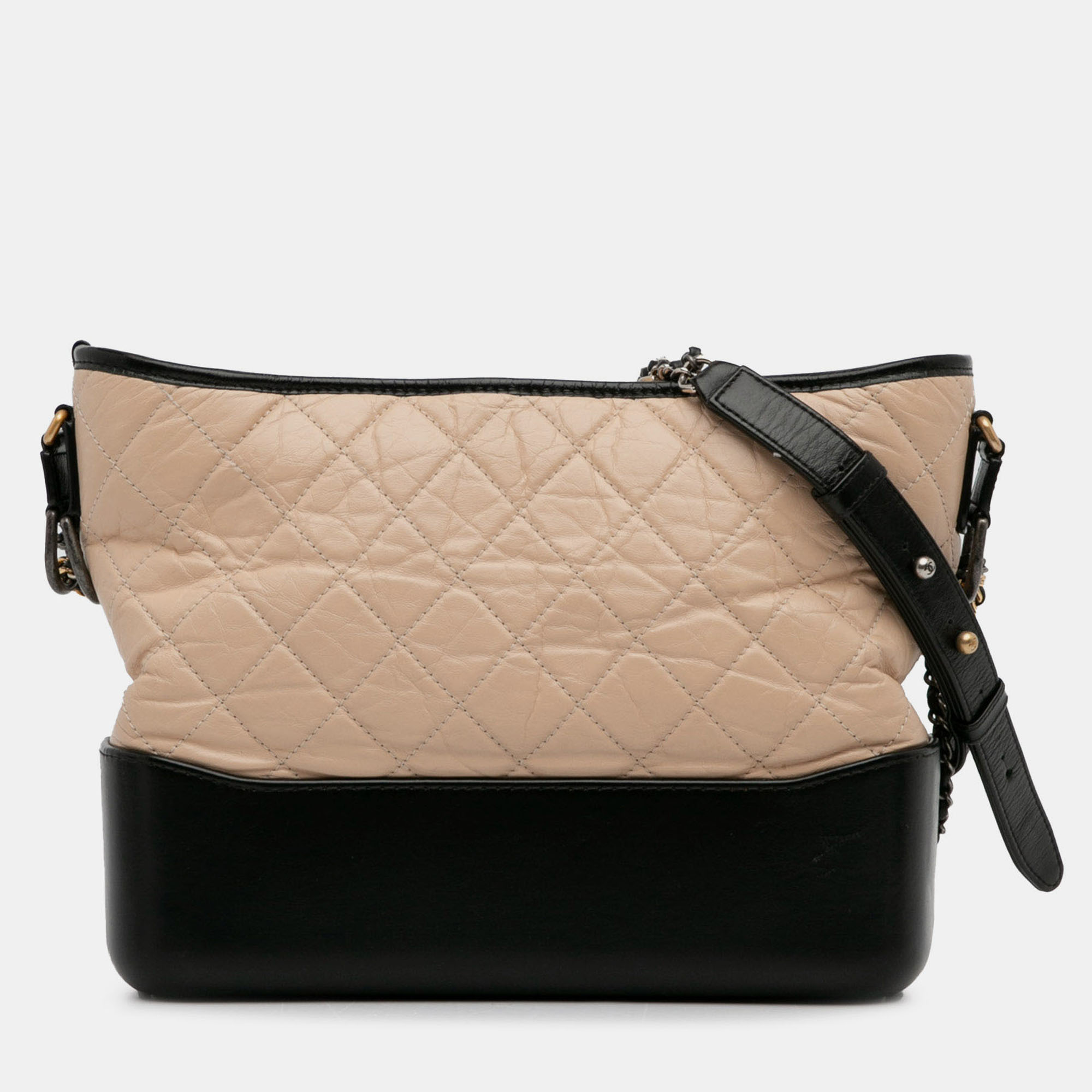 

Chanel Beige/Black Medium Bicolor Lambskin Gabrielle Crossbody