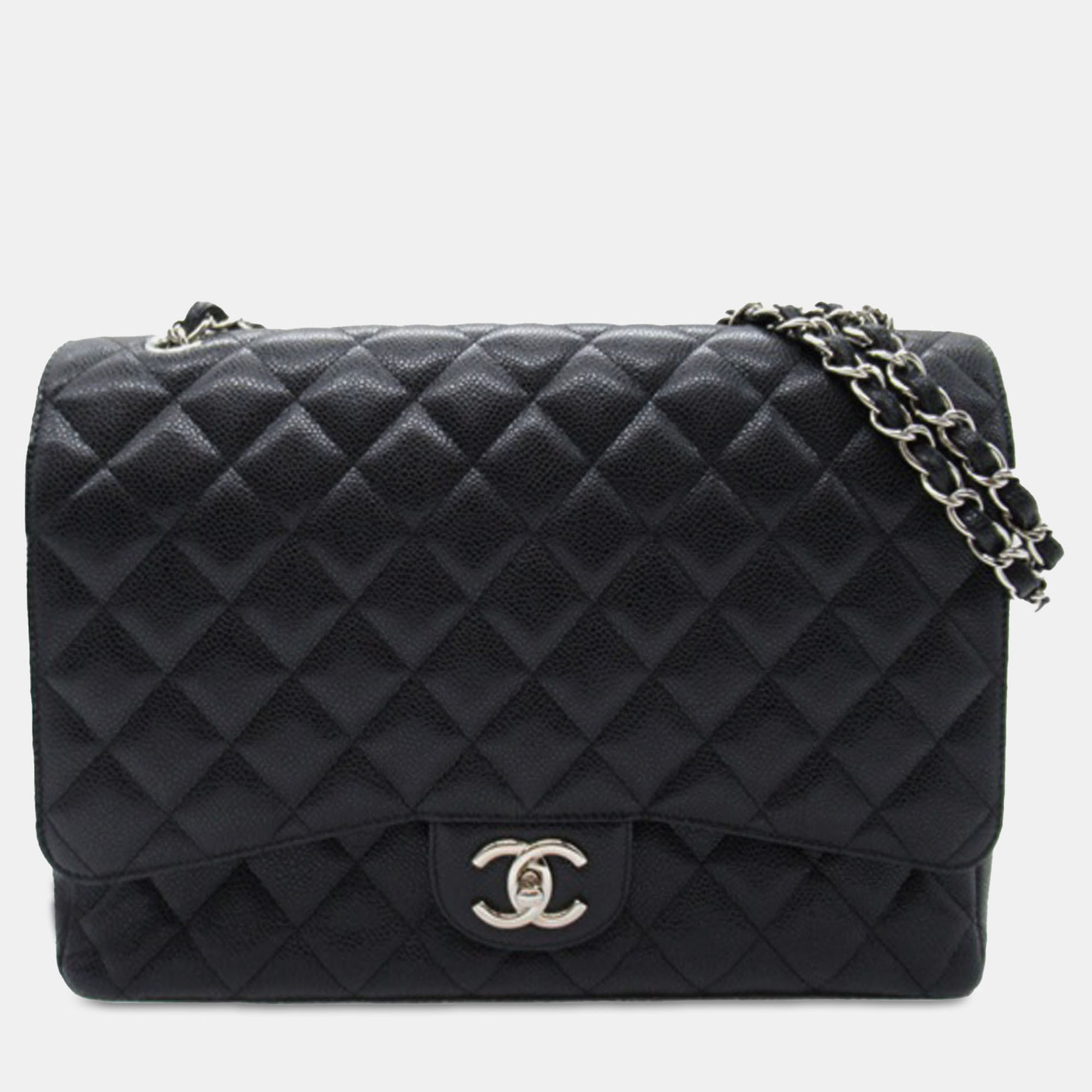 

Chanel Black Maxi Classic Caviar Double Flap