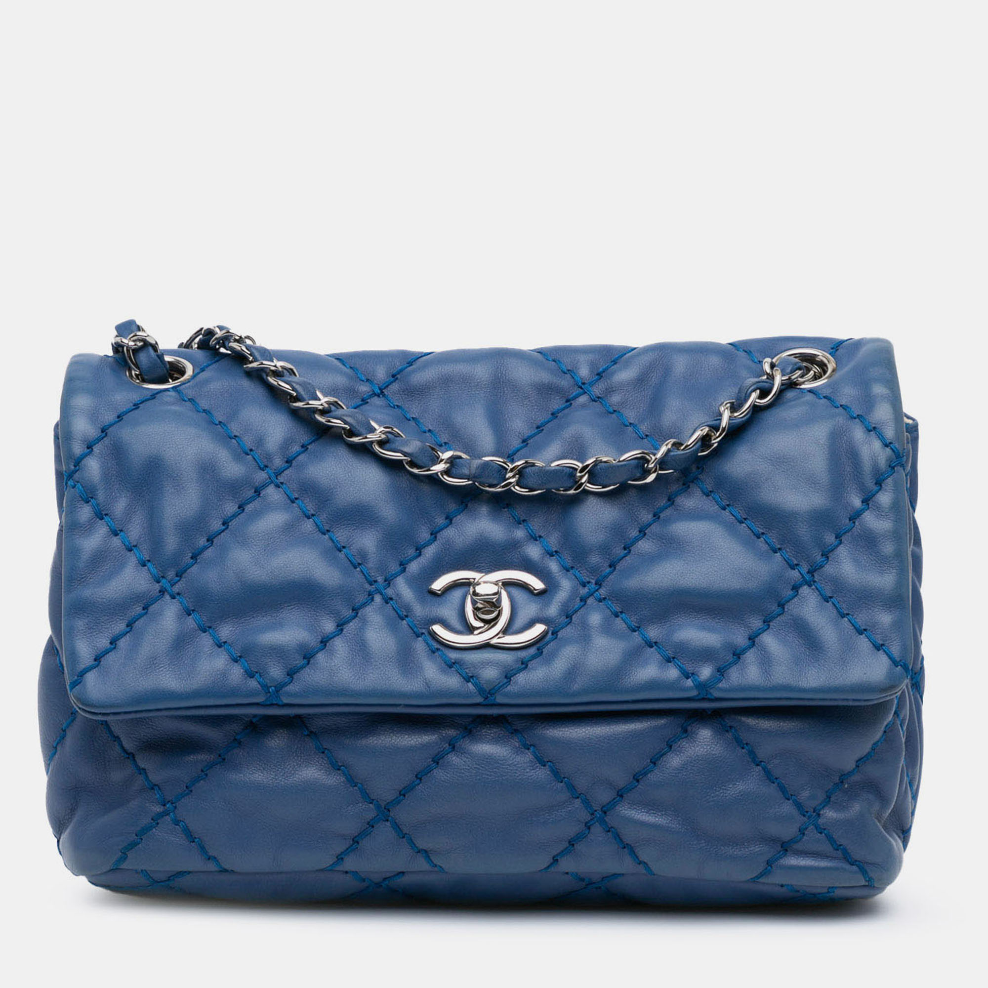 

Chanel Blue Small Calfskin Love Me Tender Flap