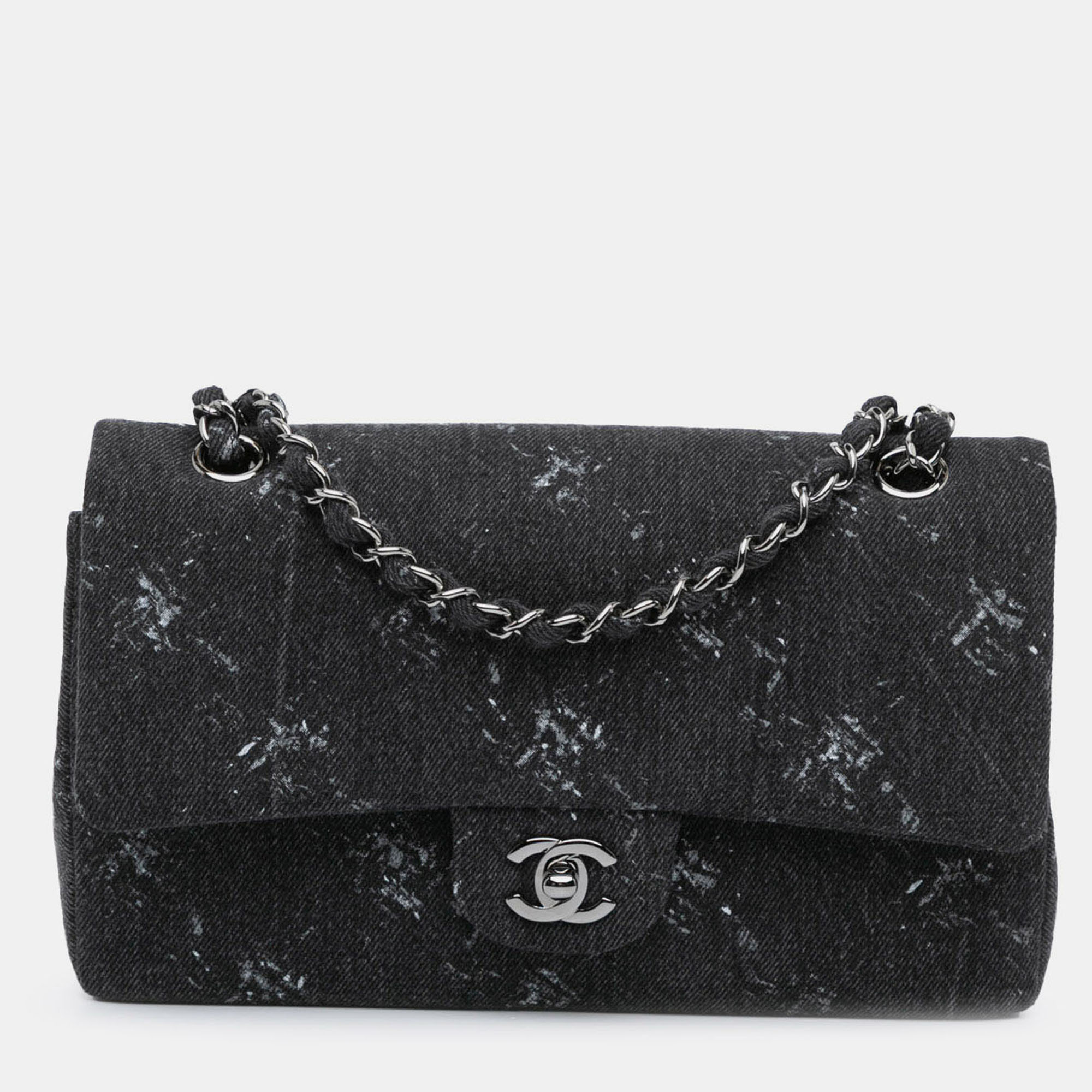 

Chanel Black Medium Denim Double Flap