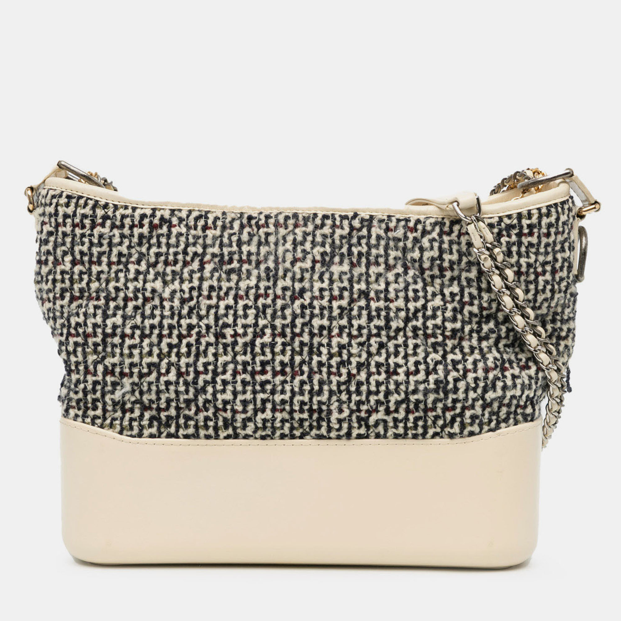 

Chanel Blue White Medium Tweed and Lambskin Gabrielle Crossbody