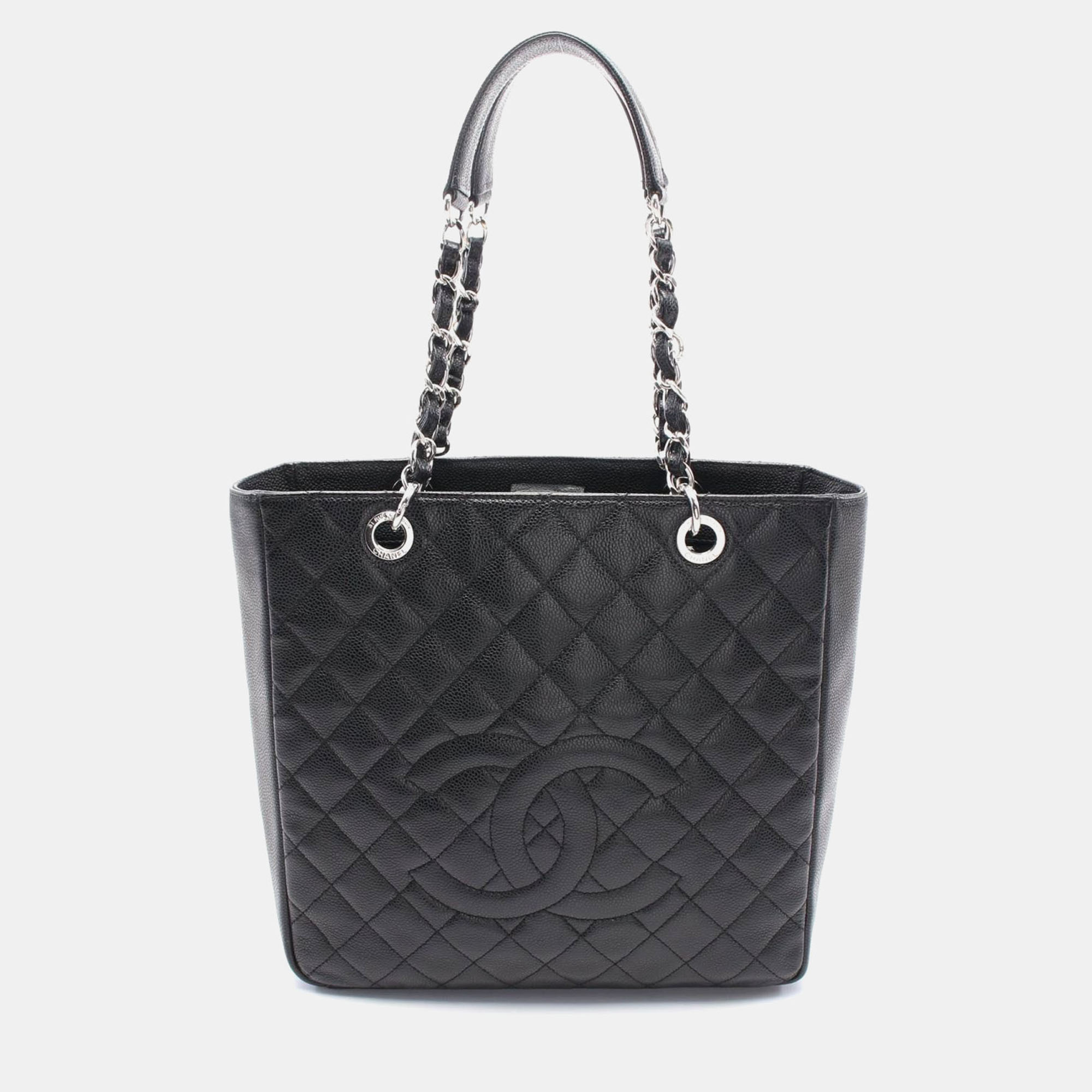 

Chanel Matelasse Black Leather Chain Shoulder Bag