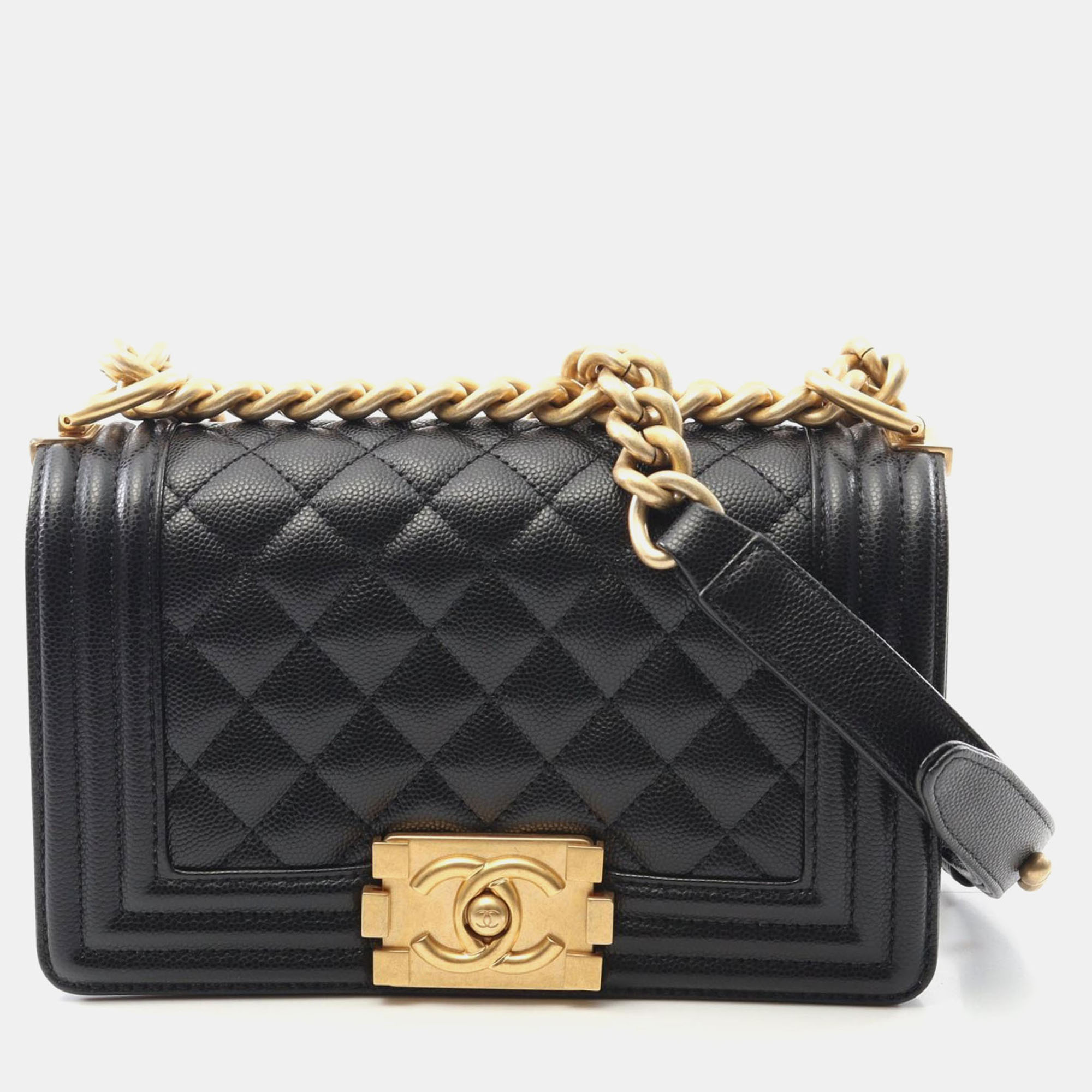 

Chanel Boy Chanel Small Chain Shoulder Bag Leather Black
