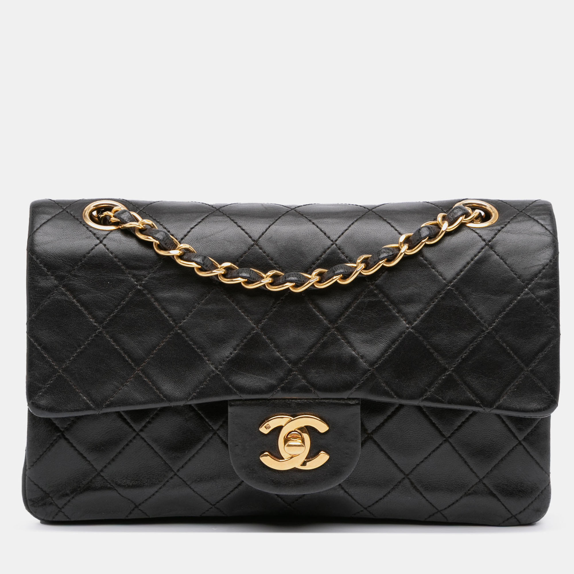 

Chanel Black Small Classic Lambskin Double Flap