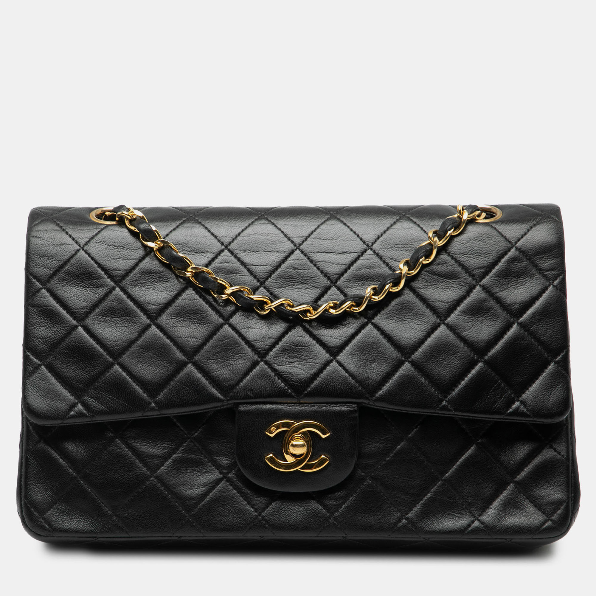 

Chanel Black Medium Classic Lambskin Double Flap