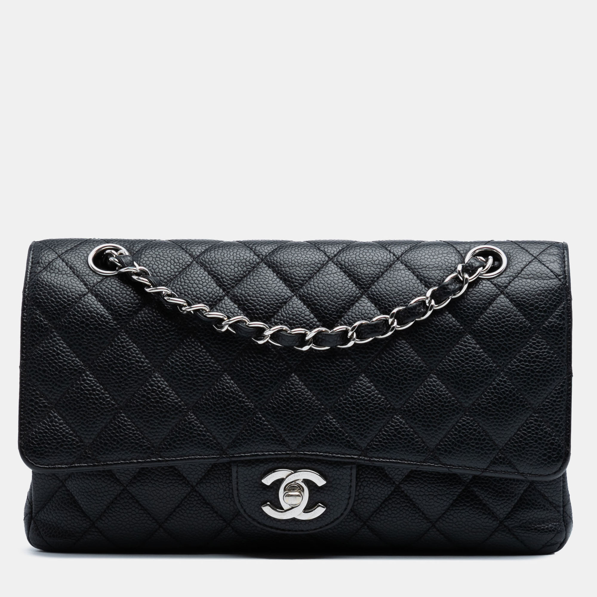

Chanel Black Medium Classic Caviar Double Flap