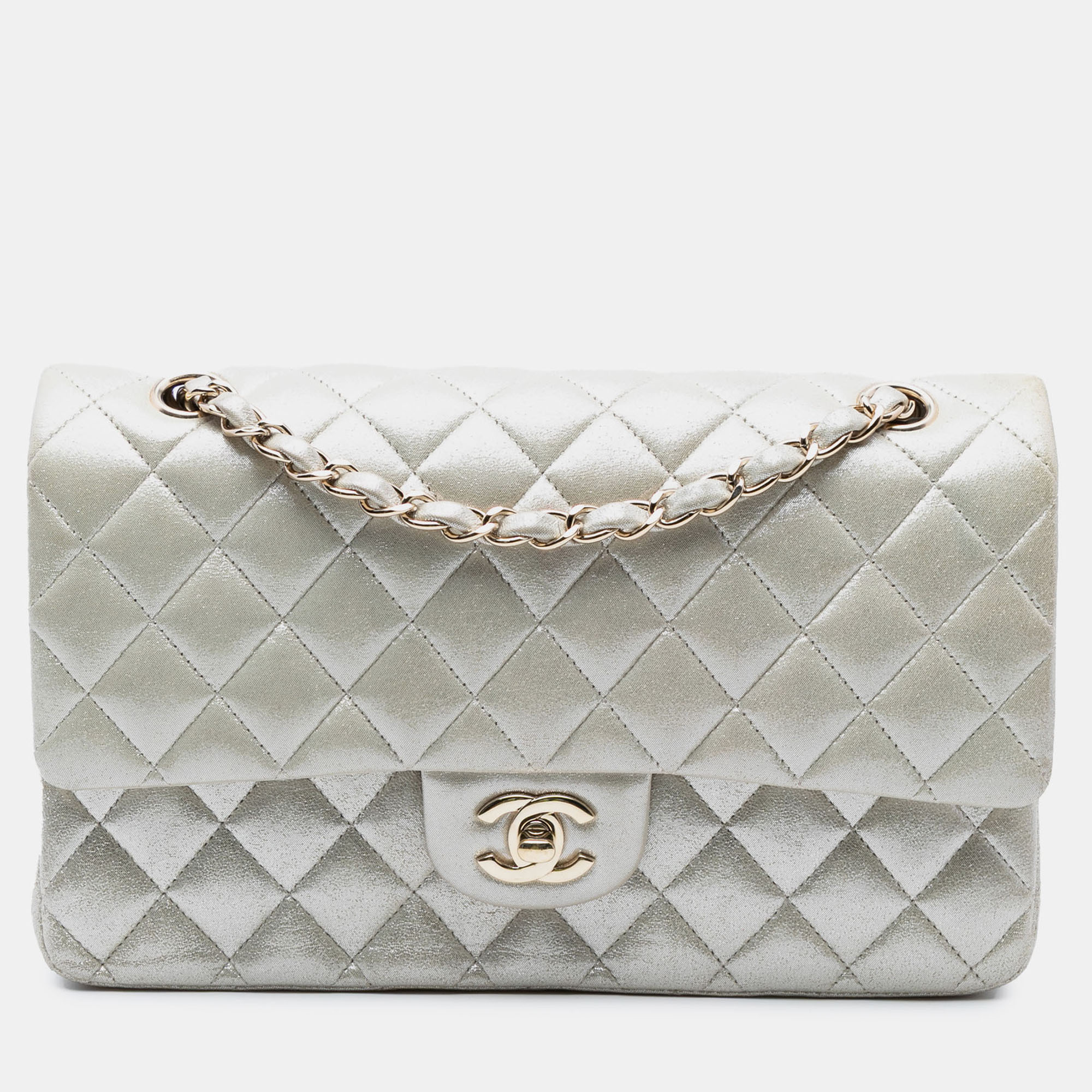 

Chanel Classic Double Flap Medium Lambskin Leather Shoulder Bag, Gold