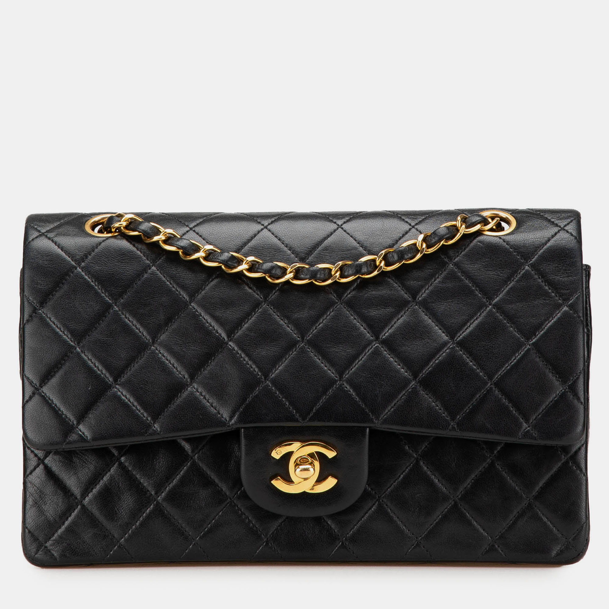 

Chanel Black Medium Classic Lambskin Double Flap