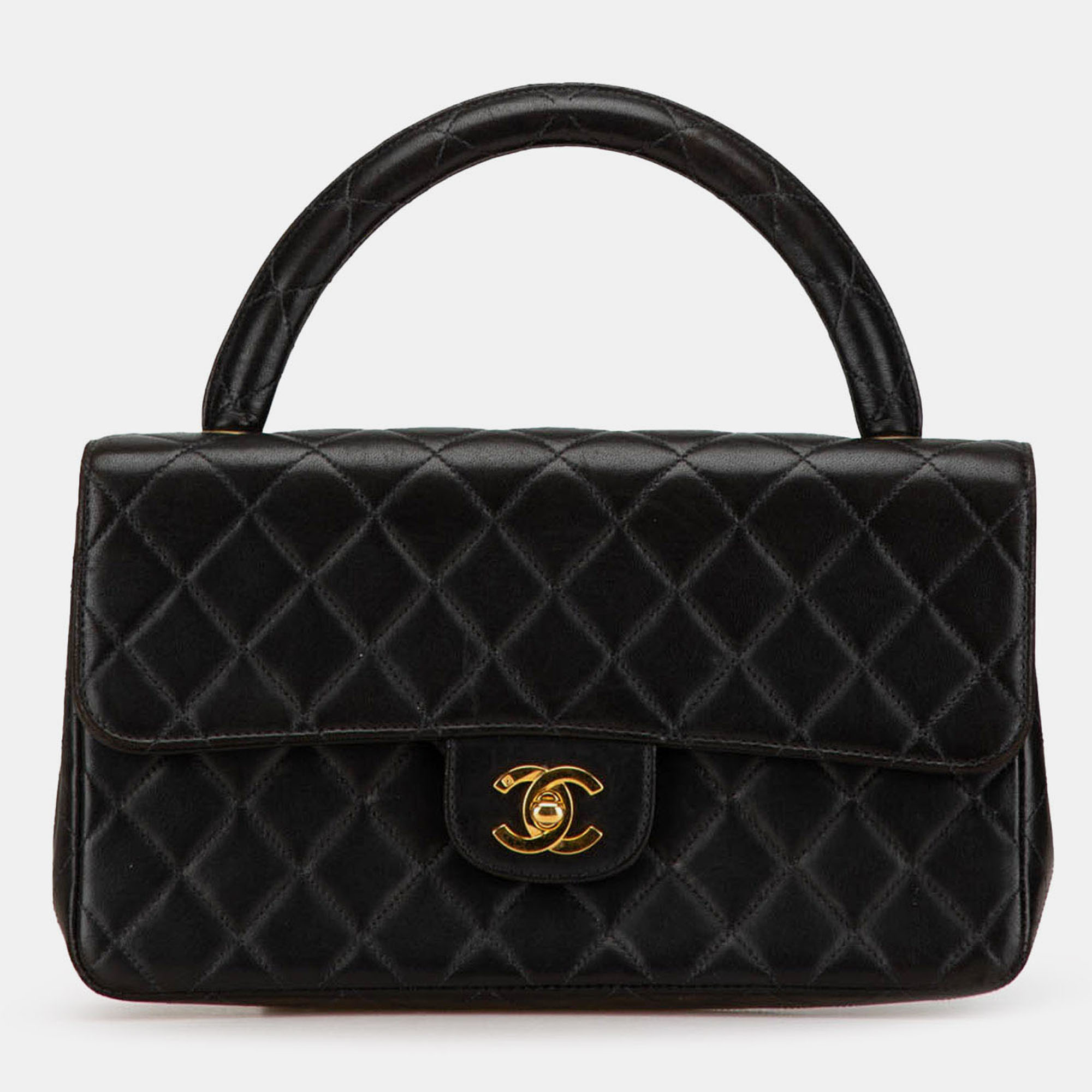 

Chanel Black Medium Classic Lambskin Kelly Flap