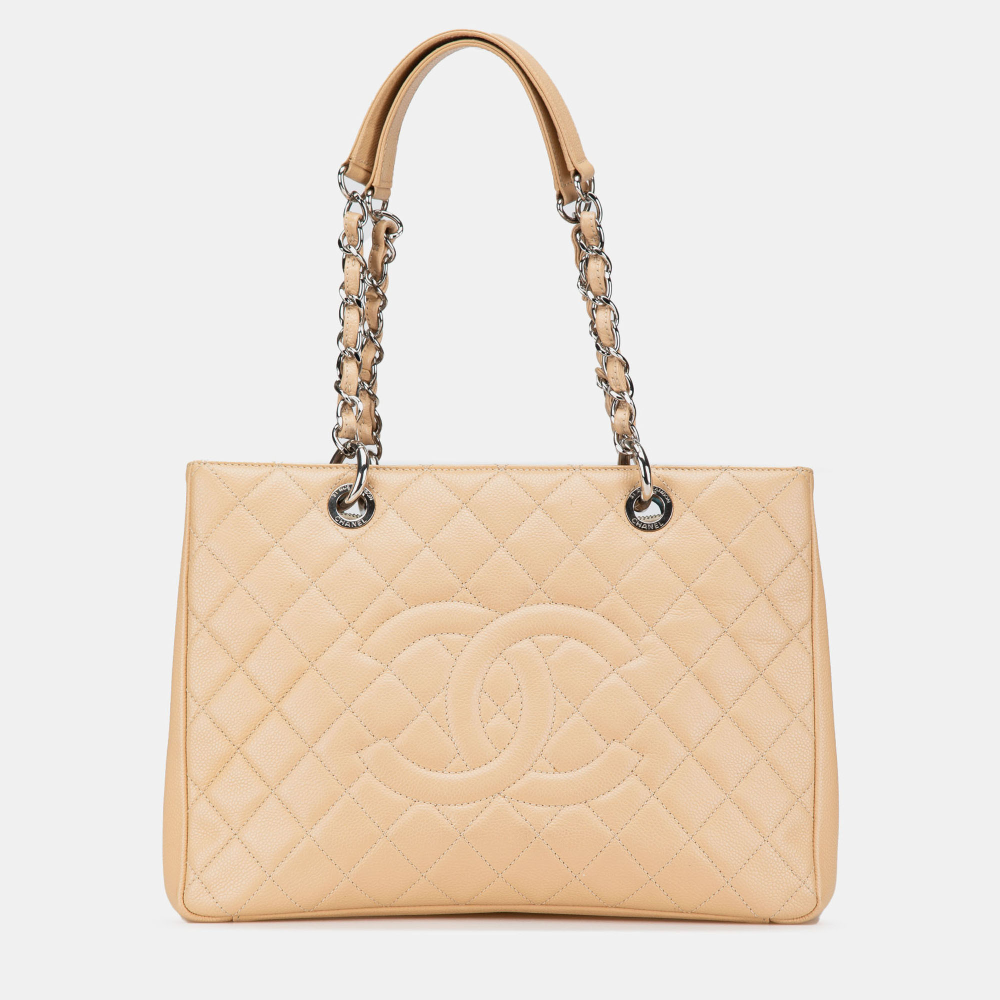 

Chanel Beige Caviar Grand Shopping Tote