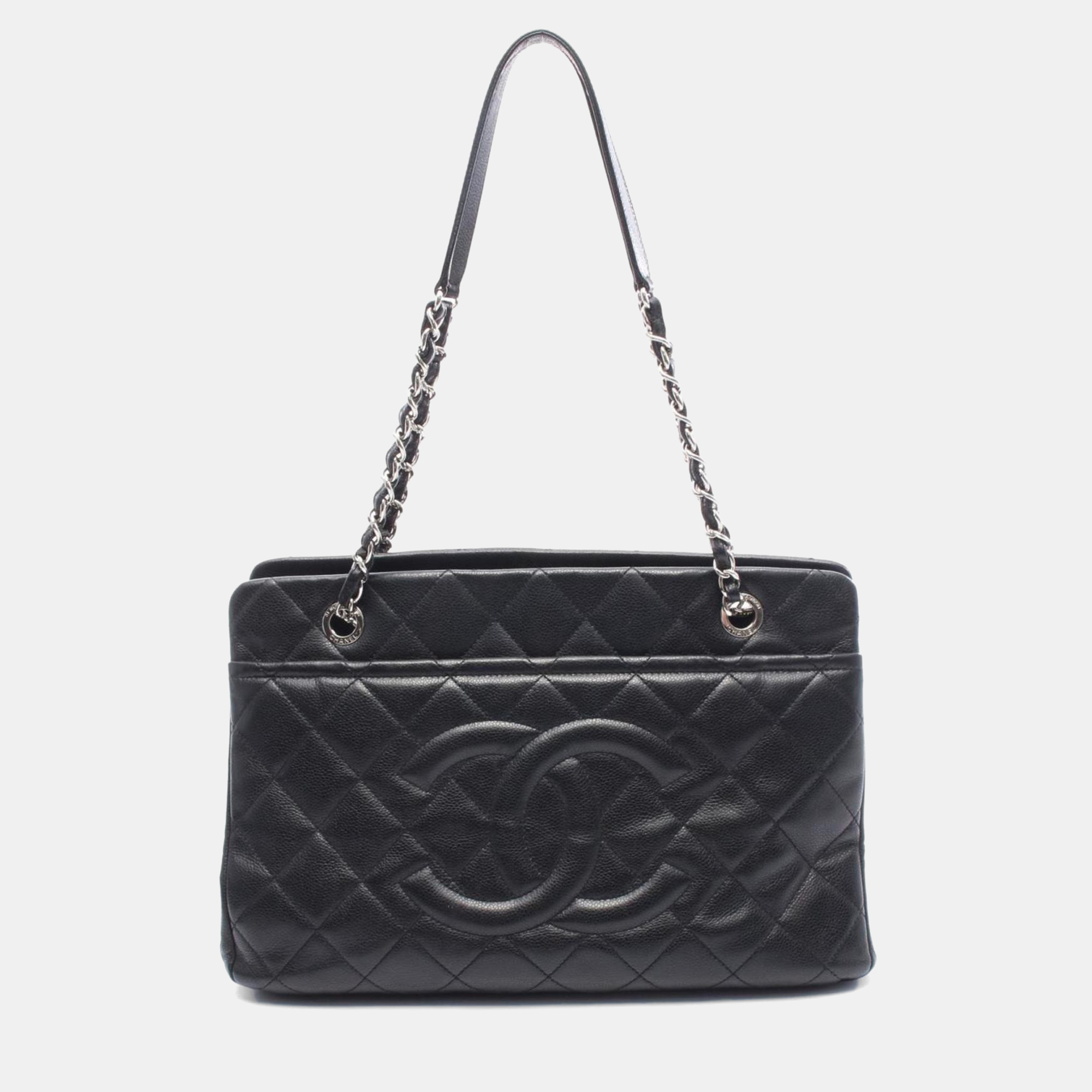 

Chanel Shoulder Bag In Grained Calfskin Leather Black