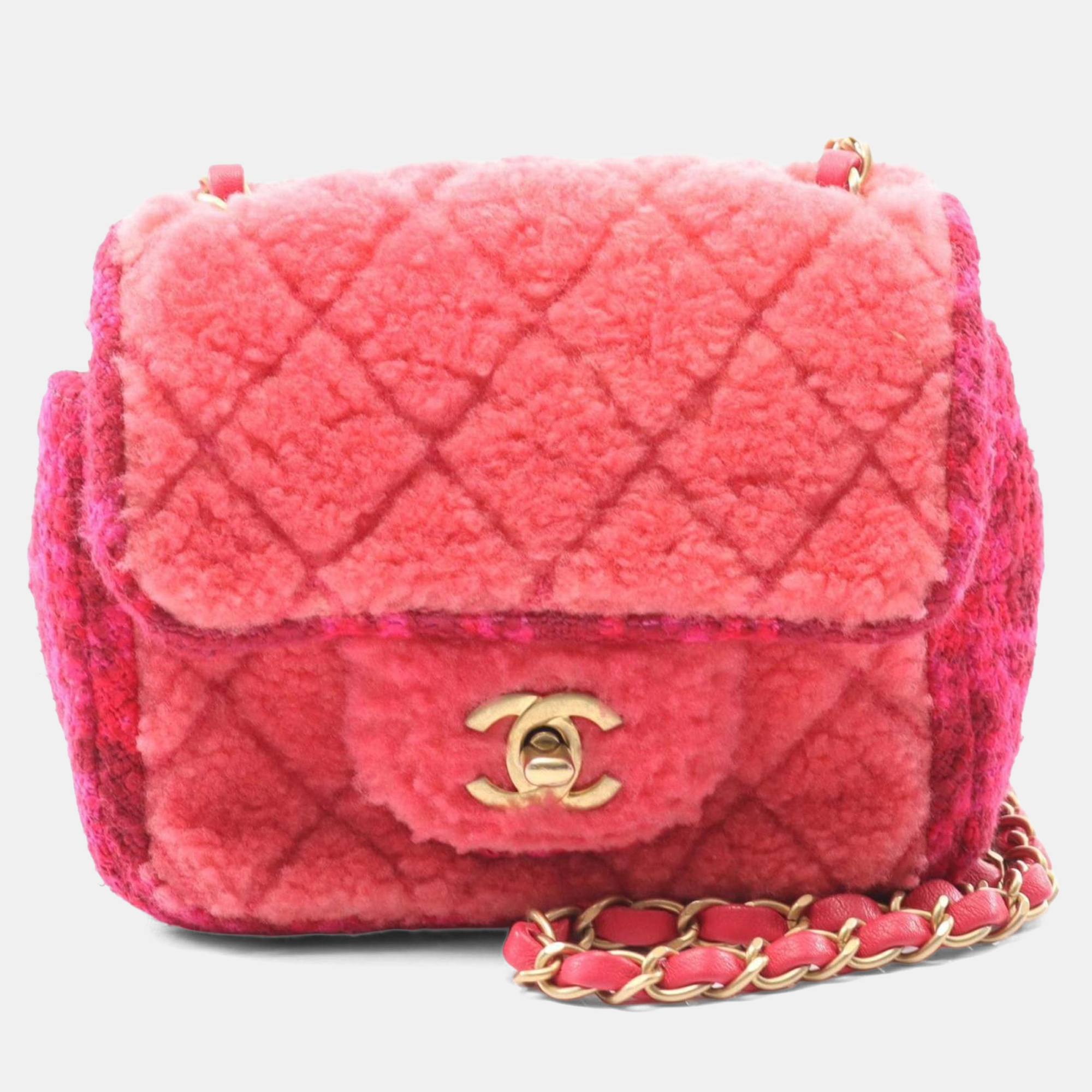 

Chanel Mini Matelasse Shoulder Bag Fabric Boa Pink