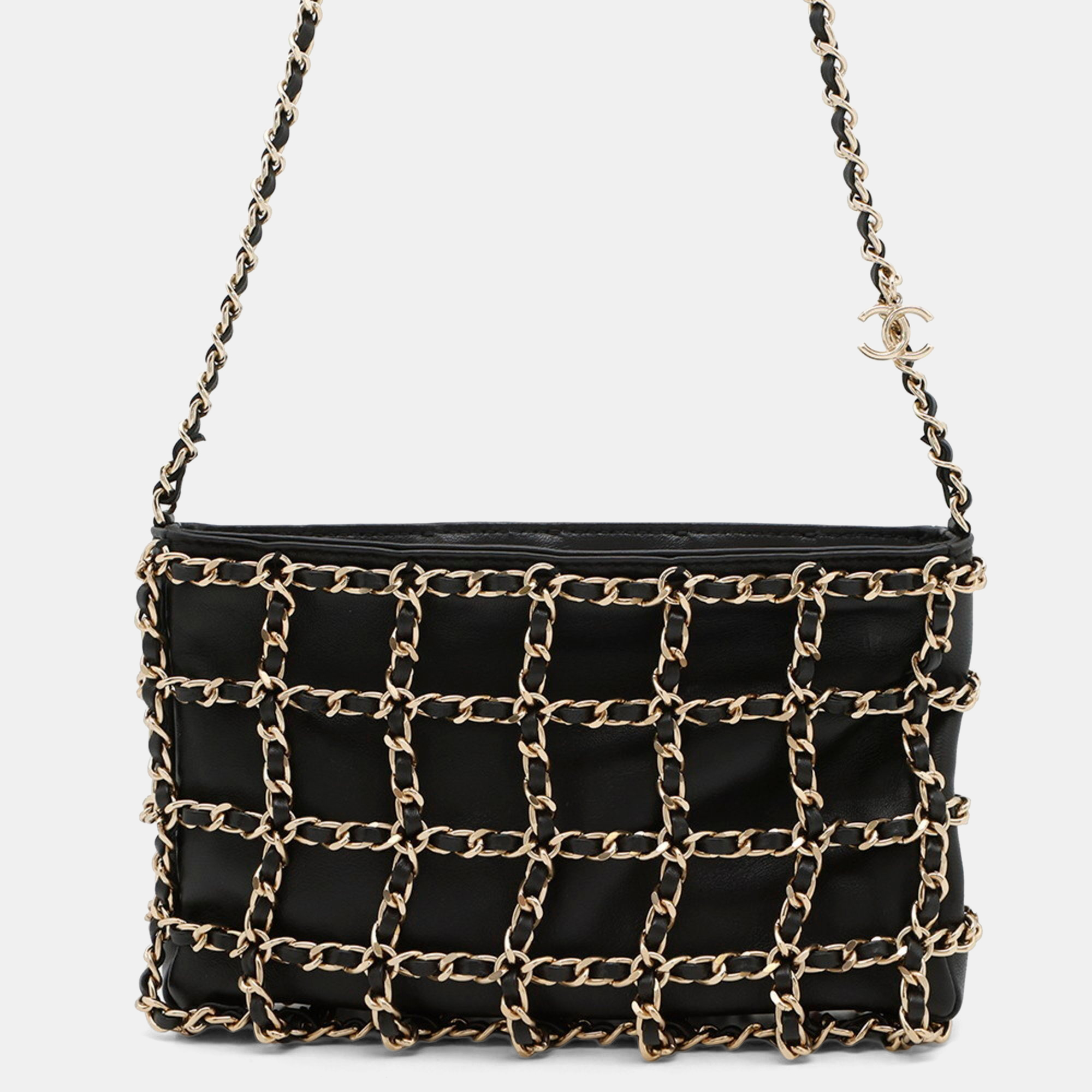 

Chanel Coco Mark Black Lambskin Chain Shoulder Bag