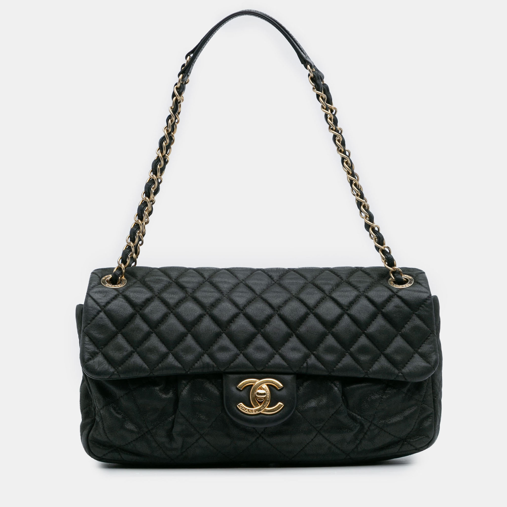 

Chanel Black Quilted Calfskin Chic Quilt Flap