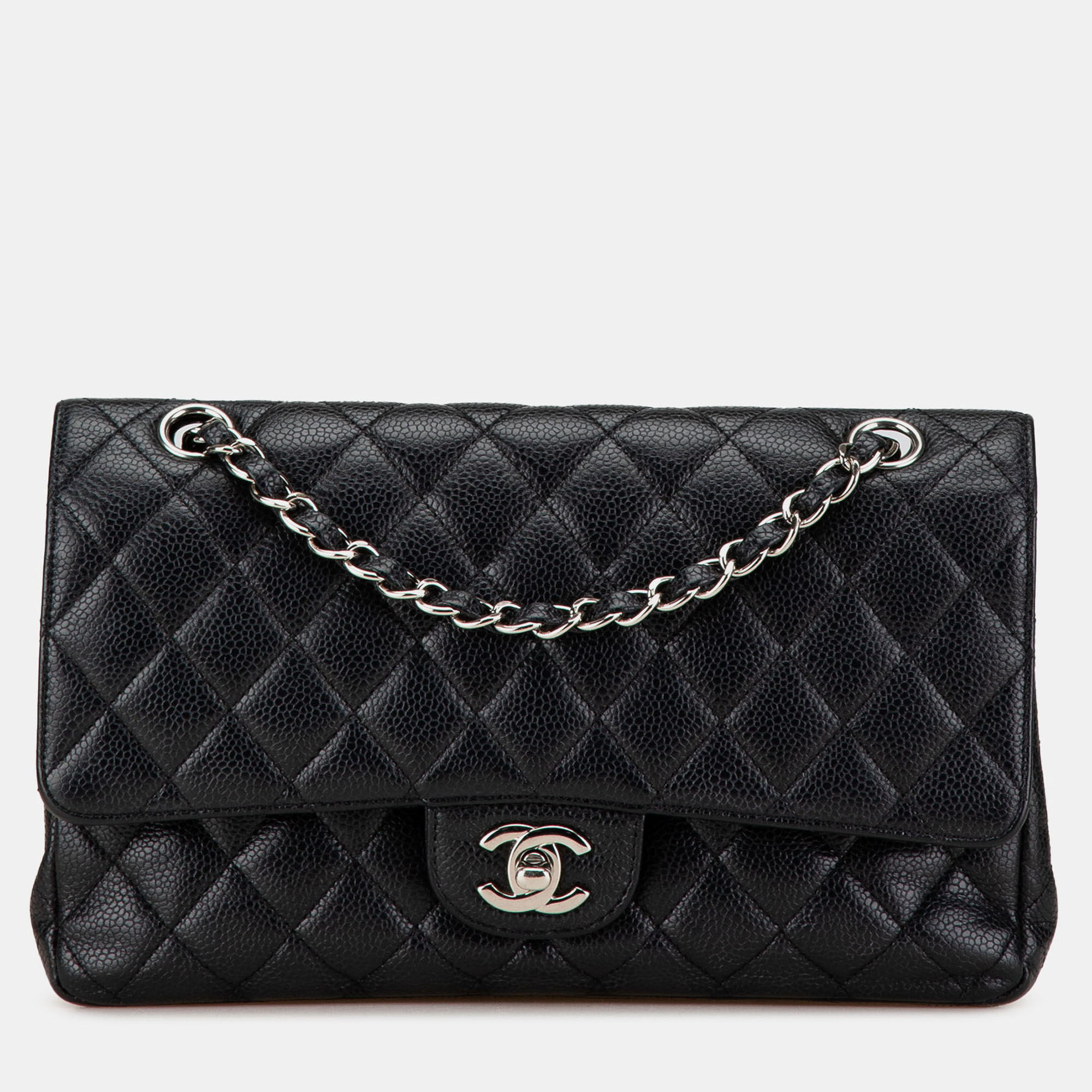 

Chanel Black Medium Classic Caviar Double Flap