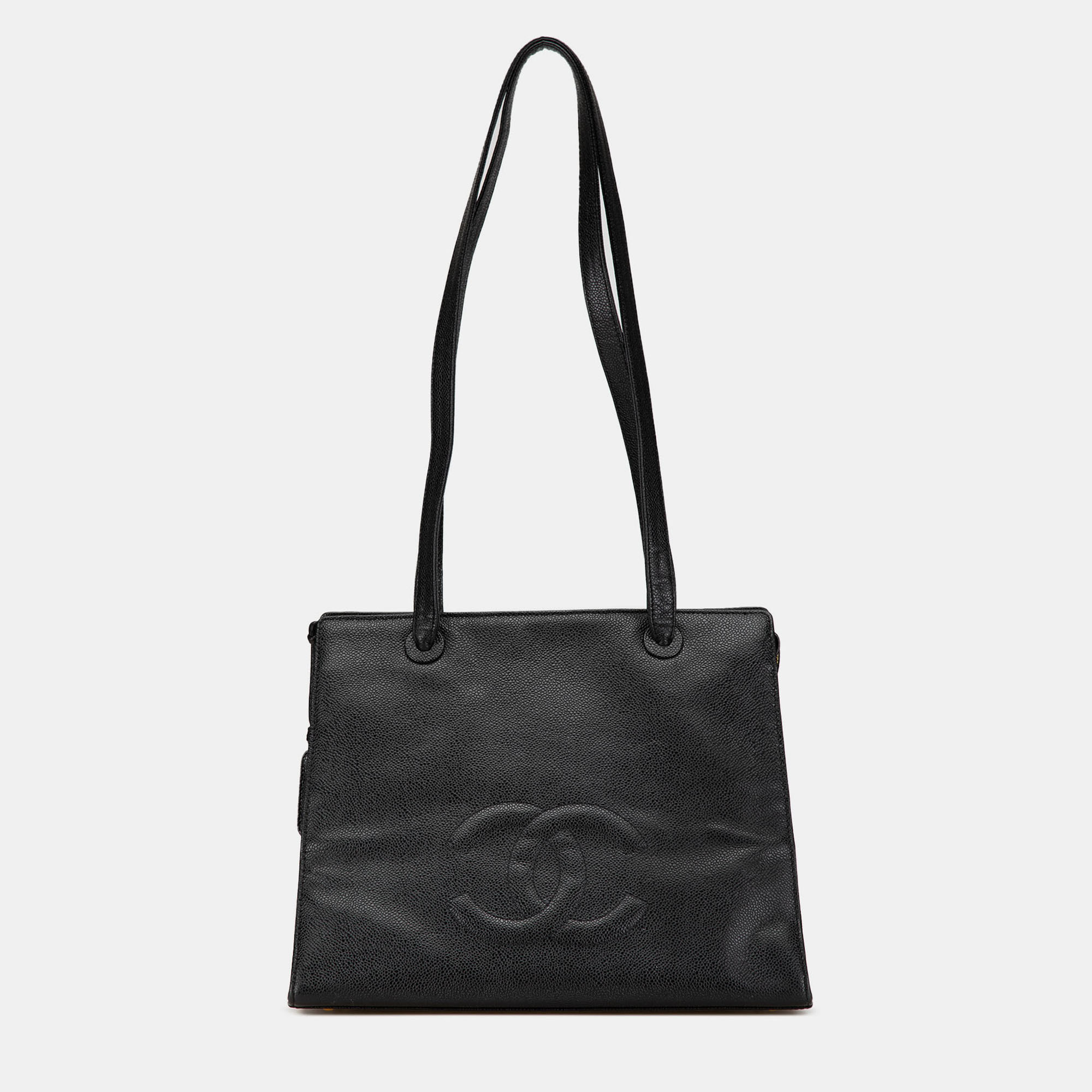

Chanel Black CC Caviar Leather Tote