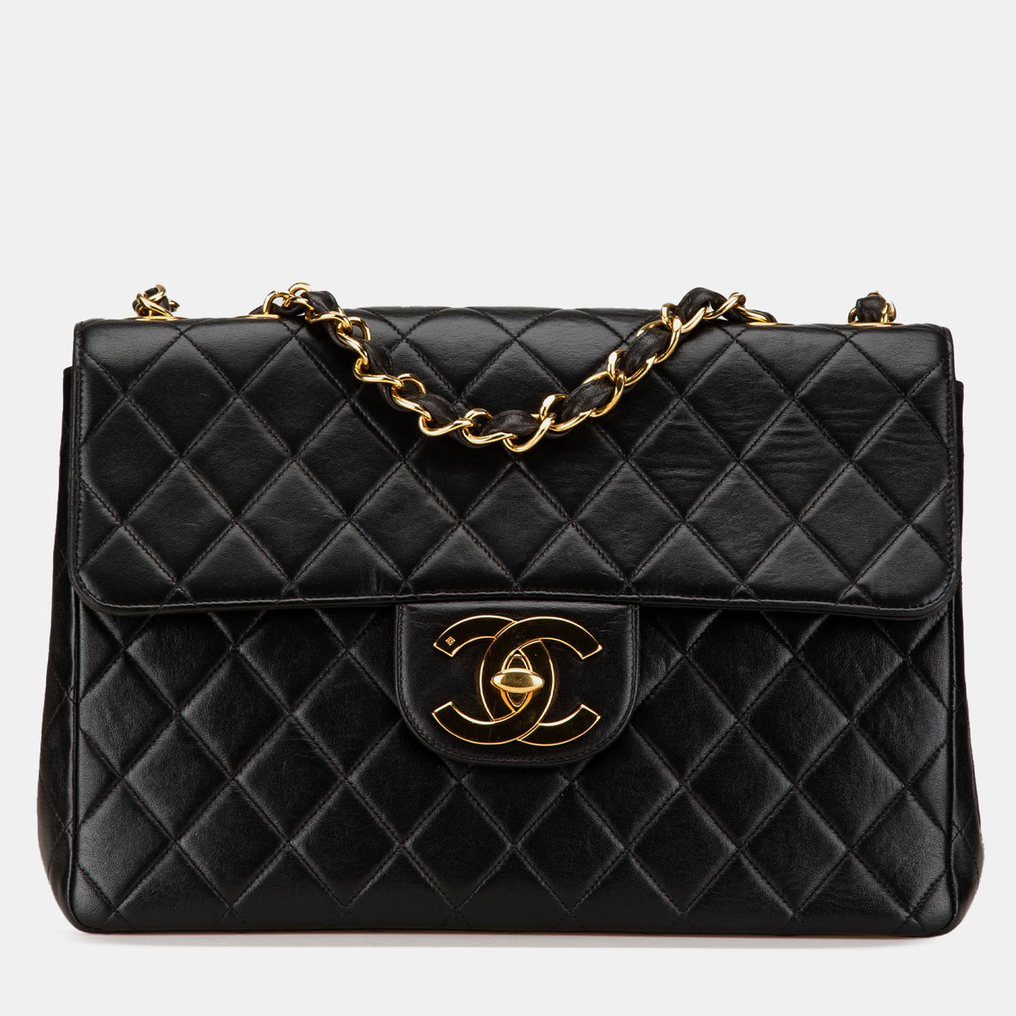 

Chanel Black Jumbo  Classic Lambskin Single Flap