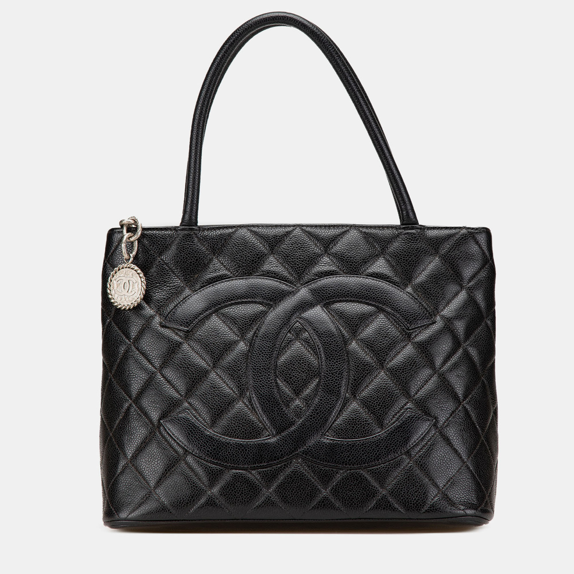 

Chanel Black Caviar Medallion Tote