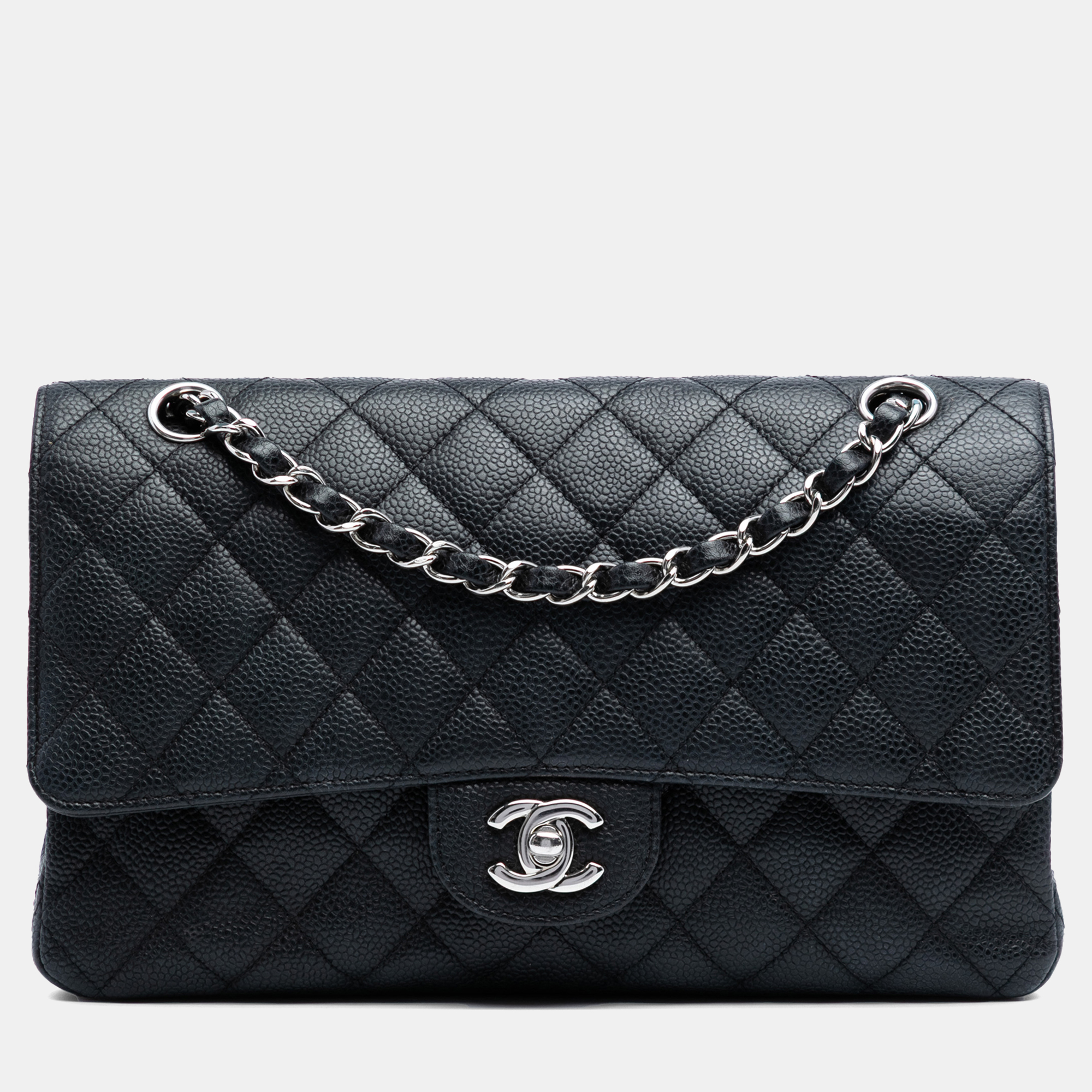 

Chanel Black Medium Classic Caviar Double Flap