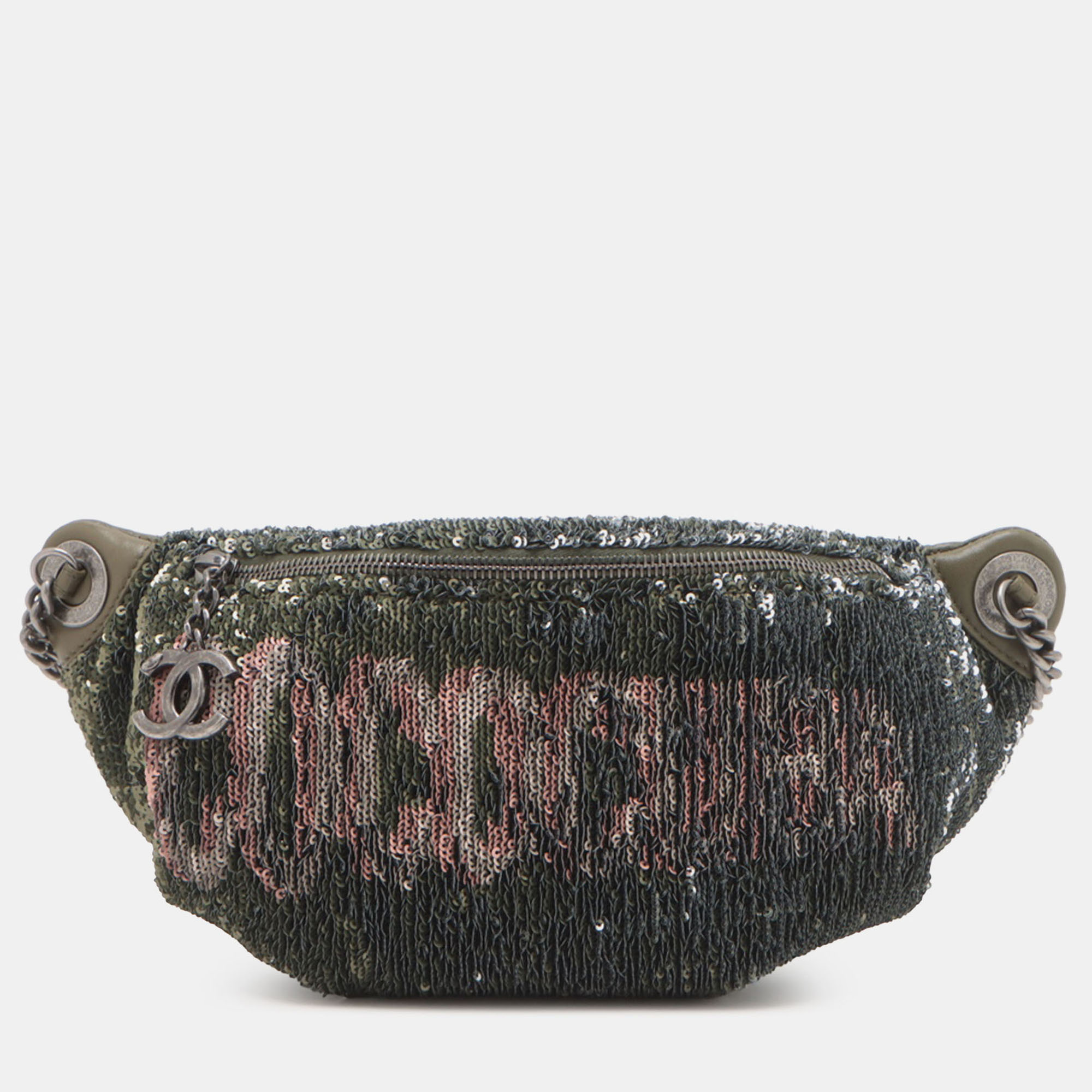 

Chanel Brown Sequin and Quilted Lambskin Coco Cuba Waist Bag