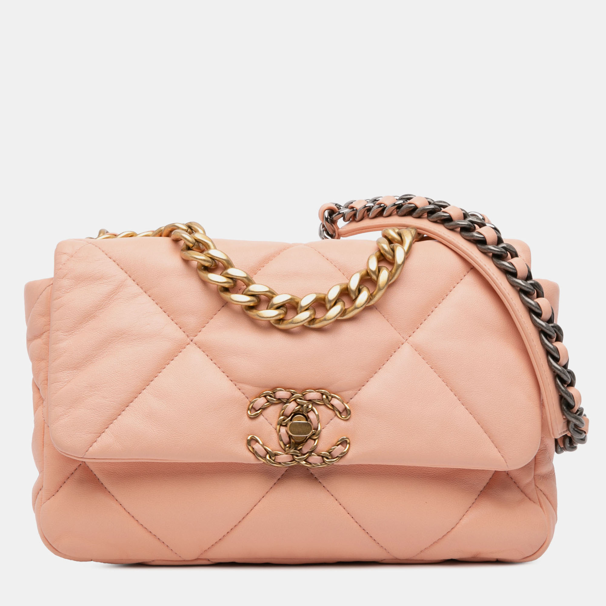 

Chanel Pink Medium Lambskin 19 Flap