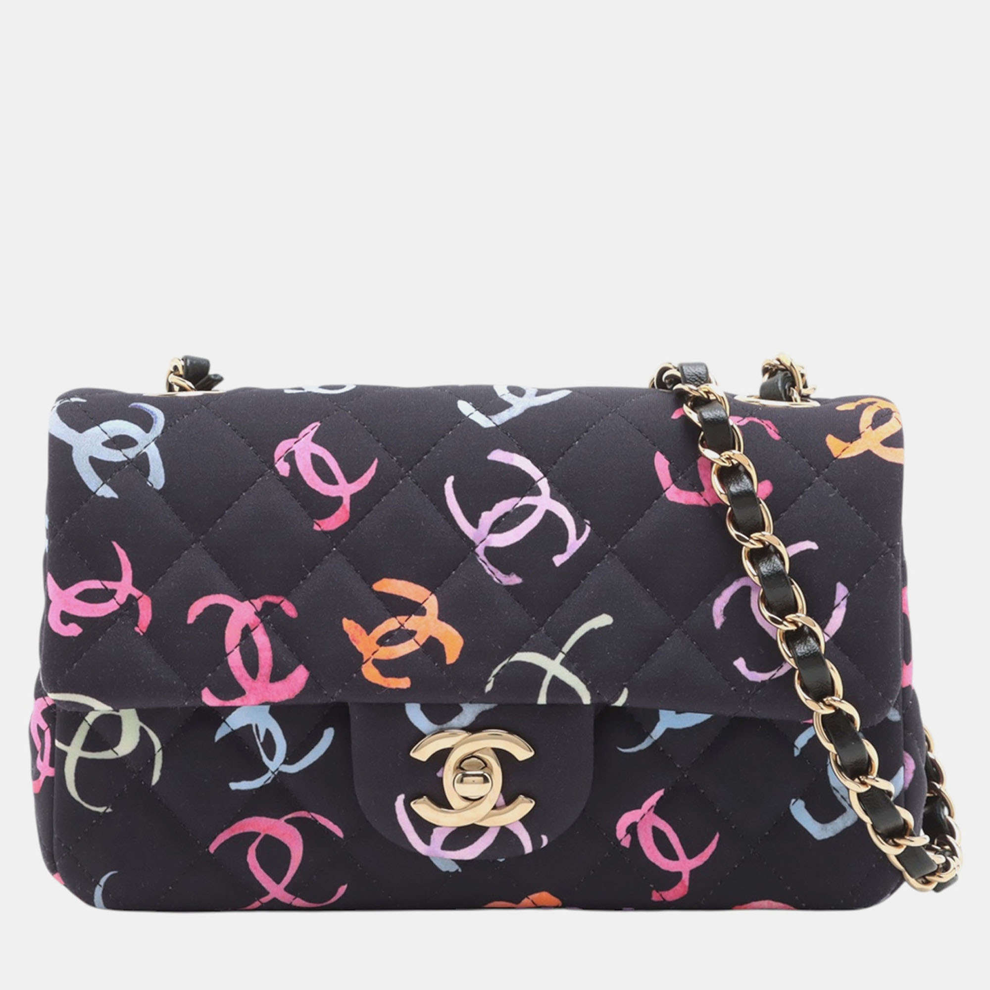 

Chanel Blue Mini Rectangular Quilted Jersey Flap