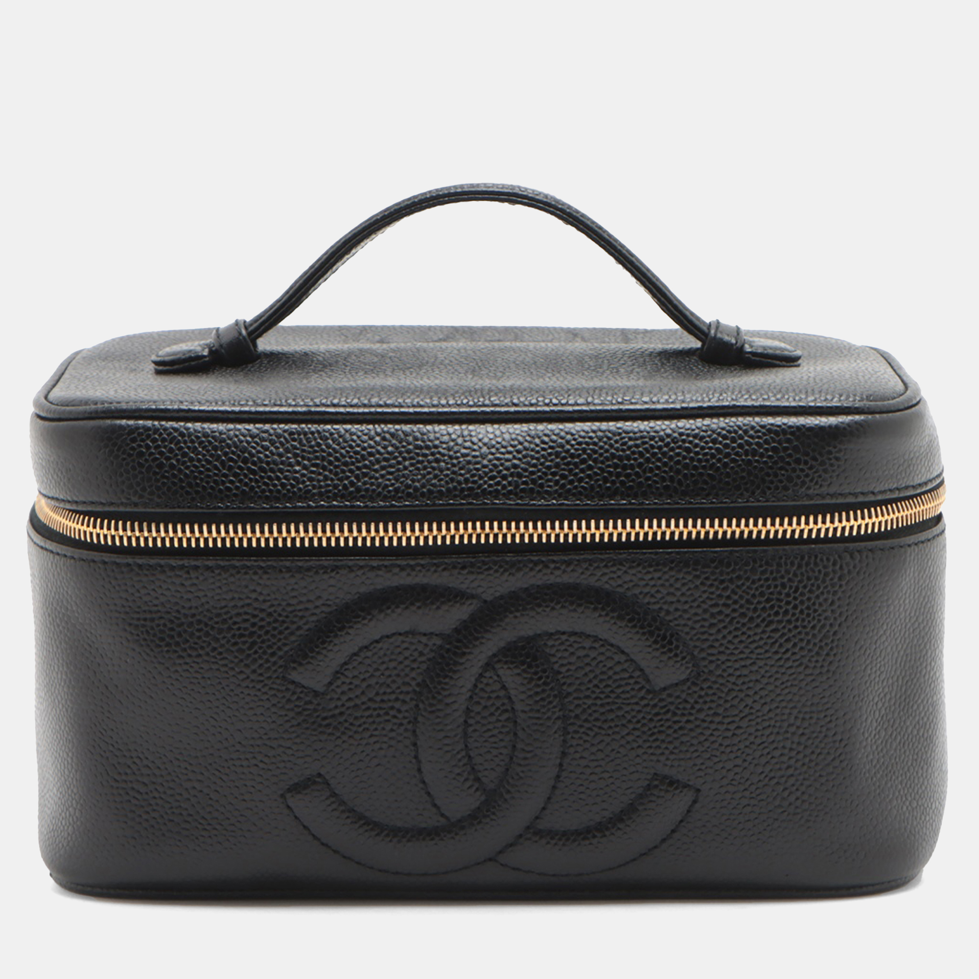 

Chanel Black CC Caviar Vanity Case