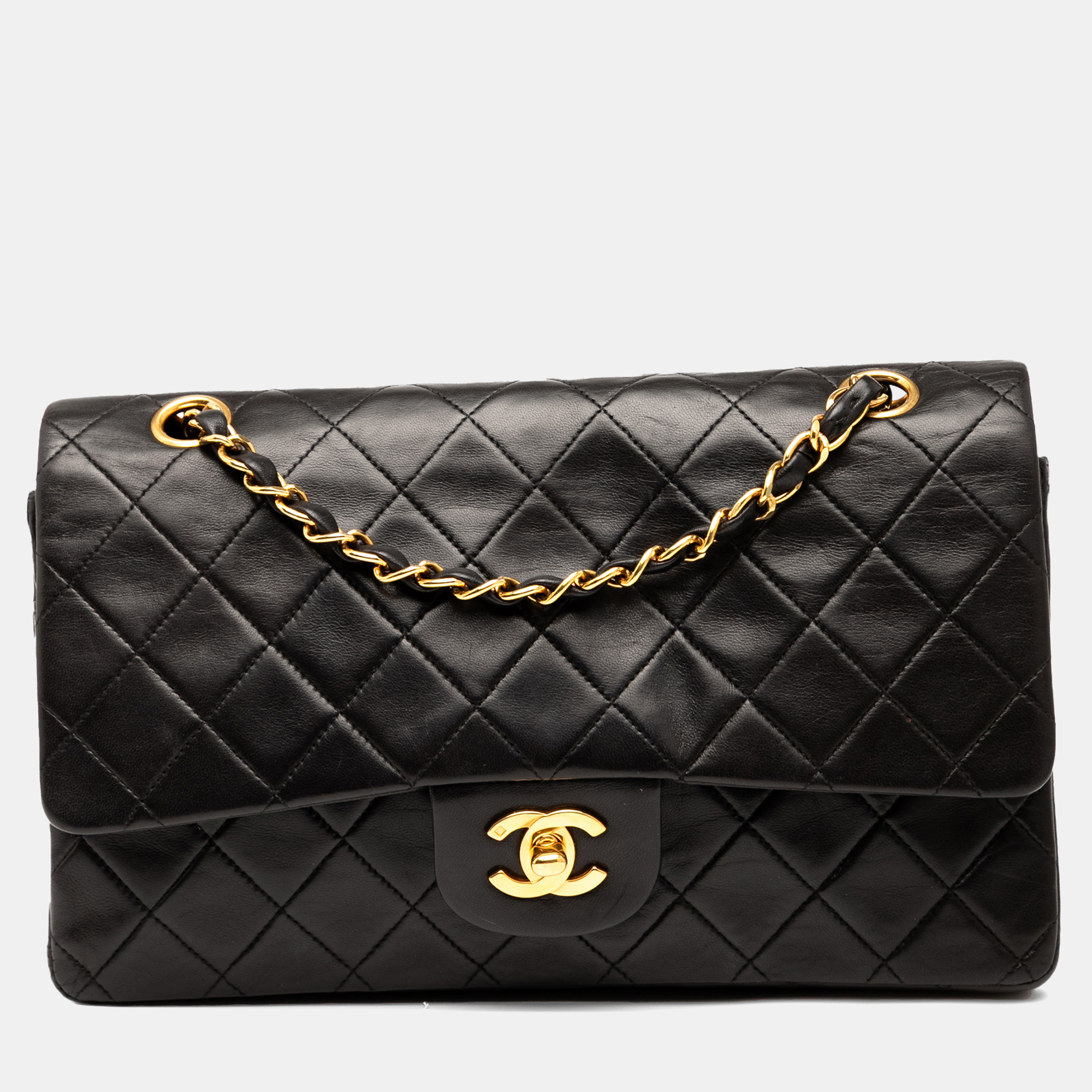 

Chanel Black Medium Classic Lambskin Double Flap