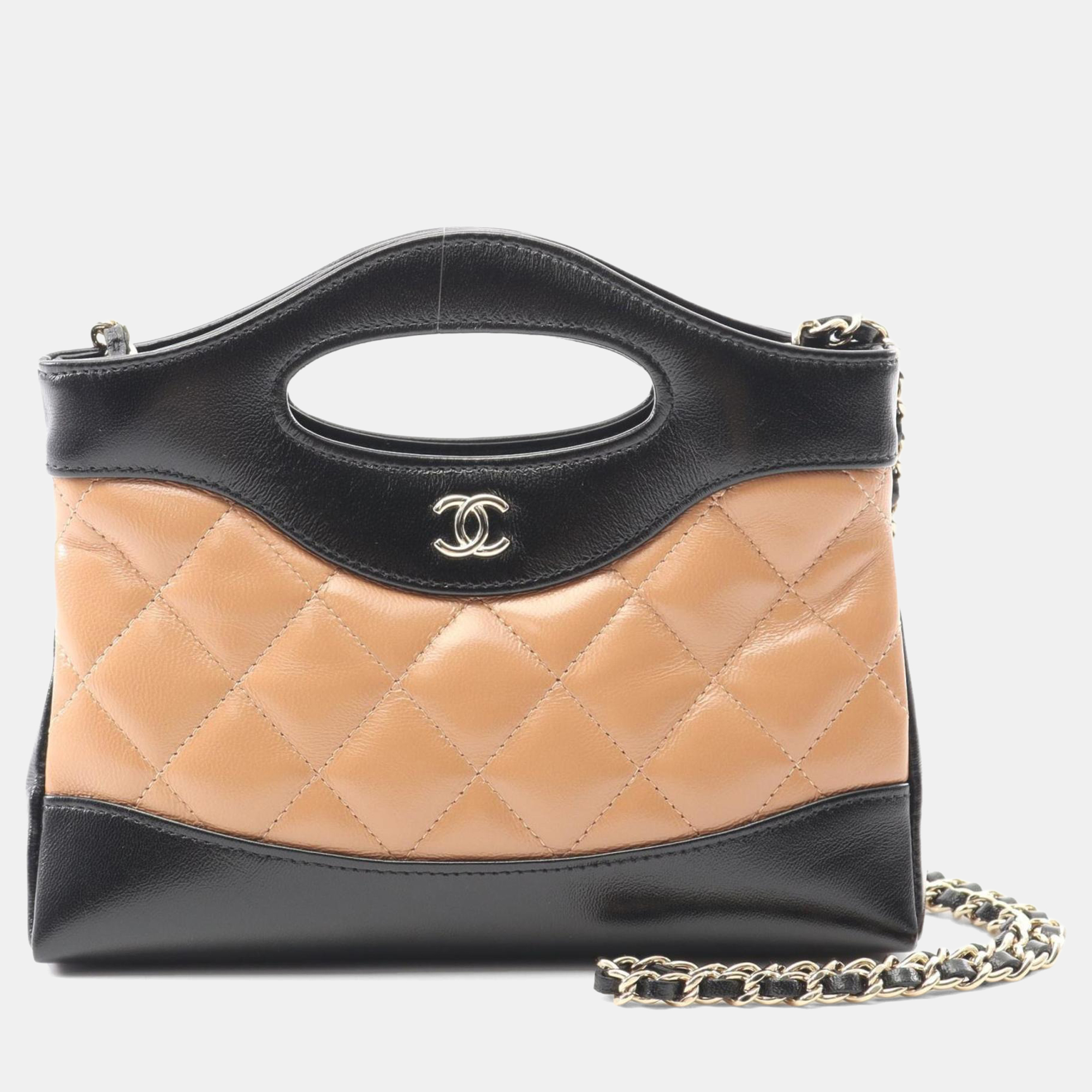 

Chanel Chanel 31 Leather Black/Beige Nano Shoulder Bag