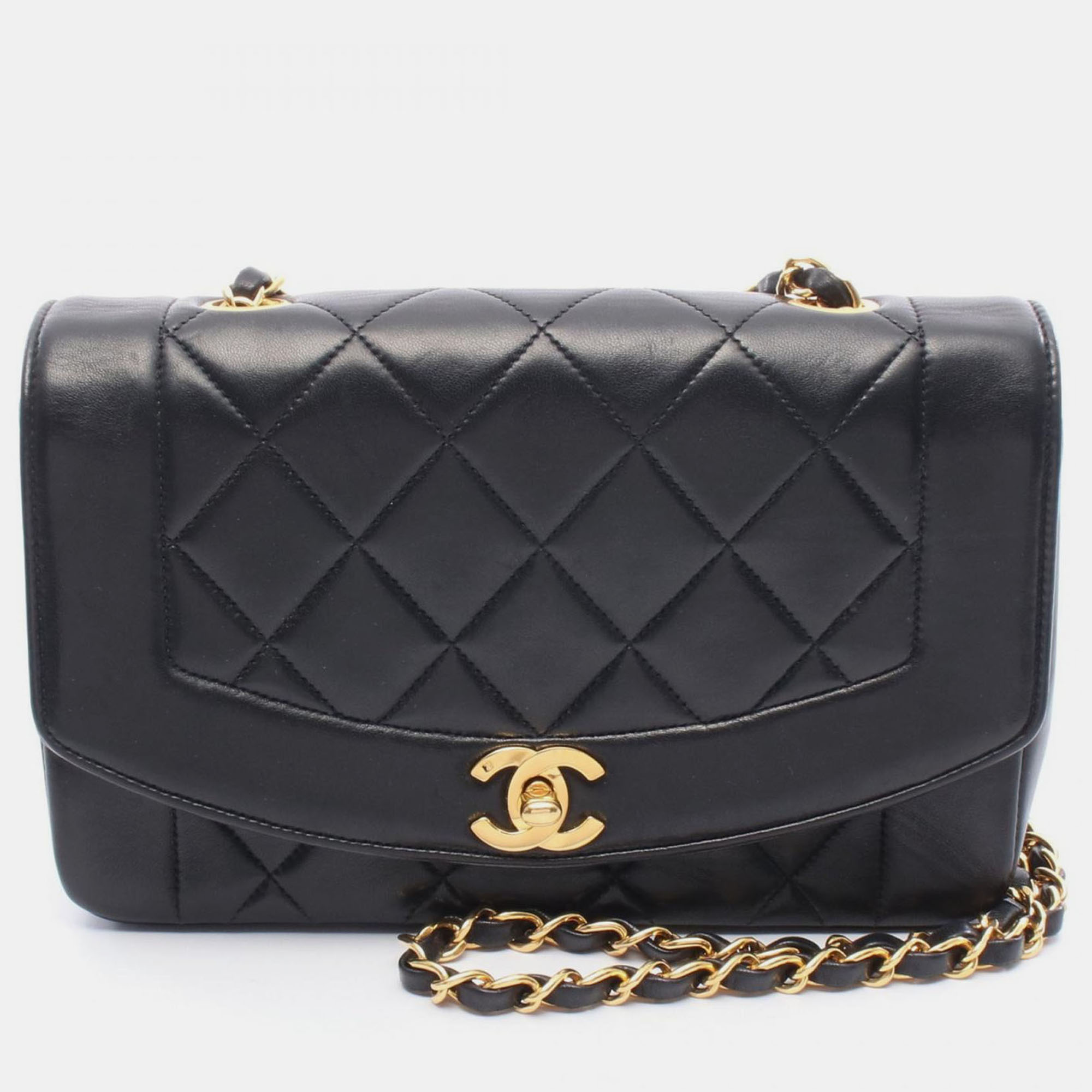 

Chanel Diana Black Leather Shoulder Bag
