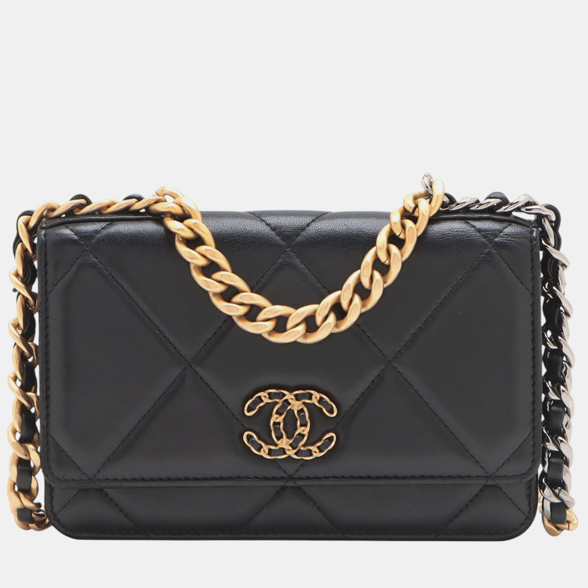

Chanel Black Quilted Lambskin 19 Wallet on Chain
