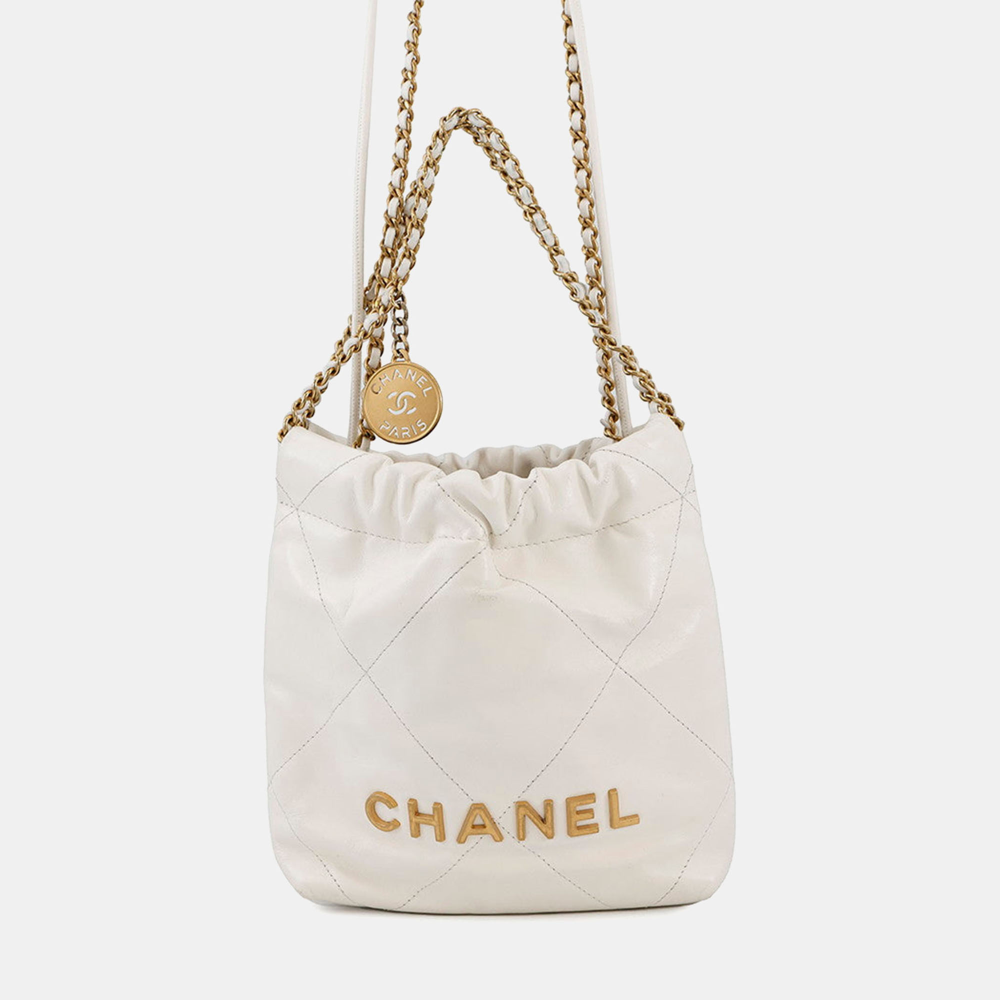 

Chanel Chanel22 Mini Shoulder Bag White Shiny Calf Leather