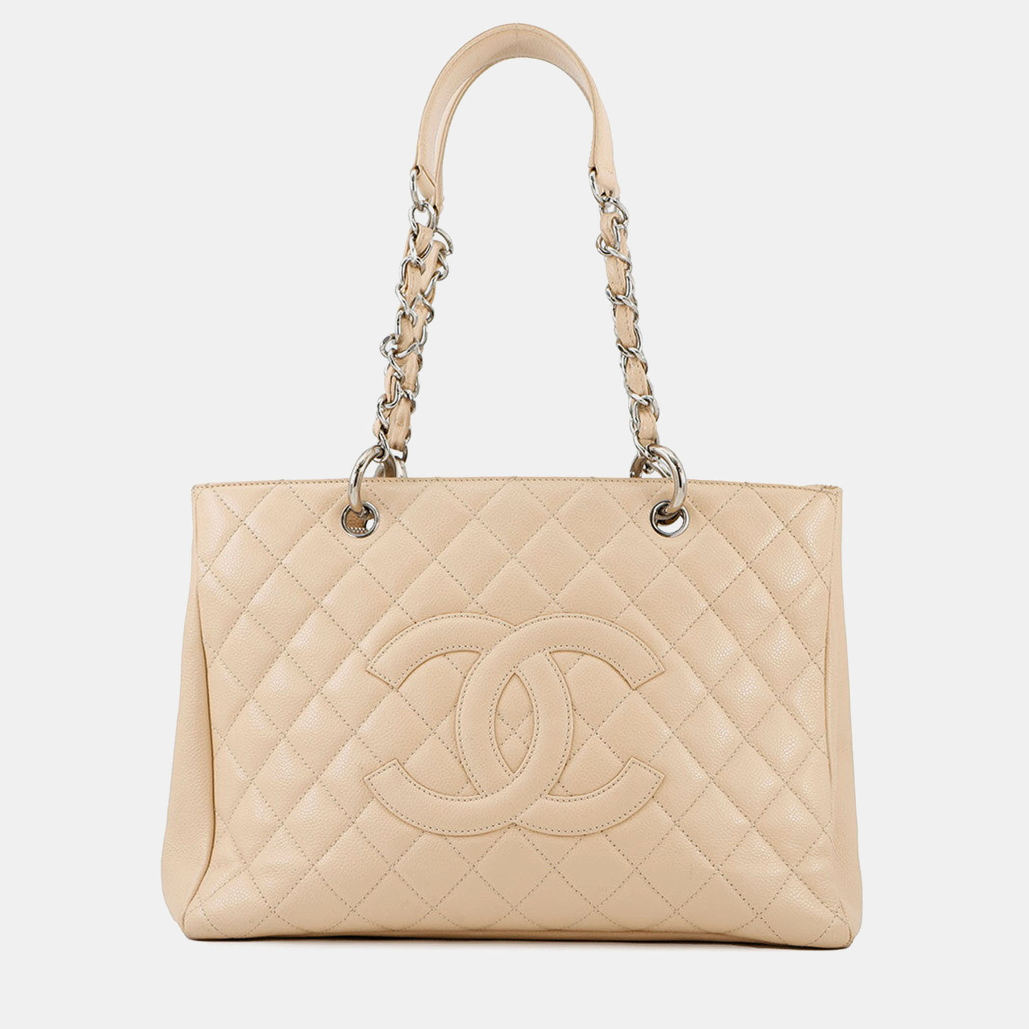

Chanel Gst Tote Beige Caviar Leather