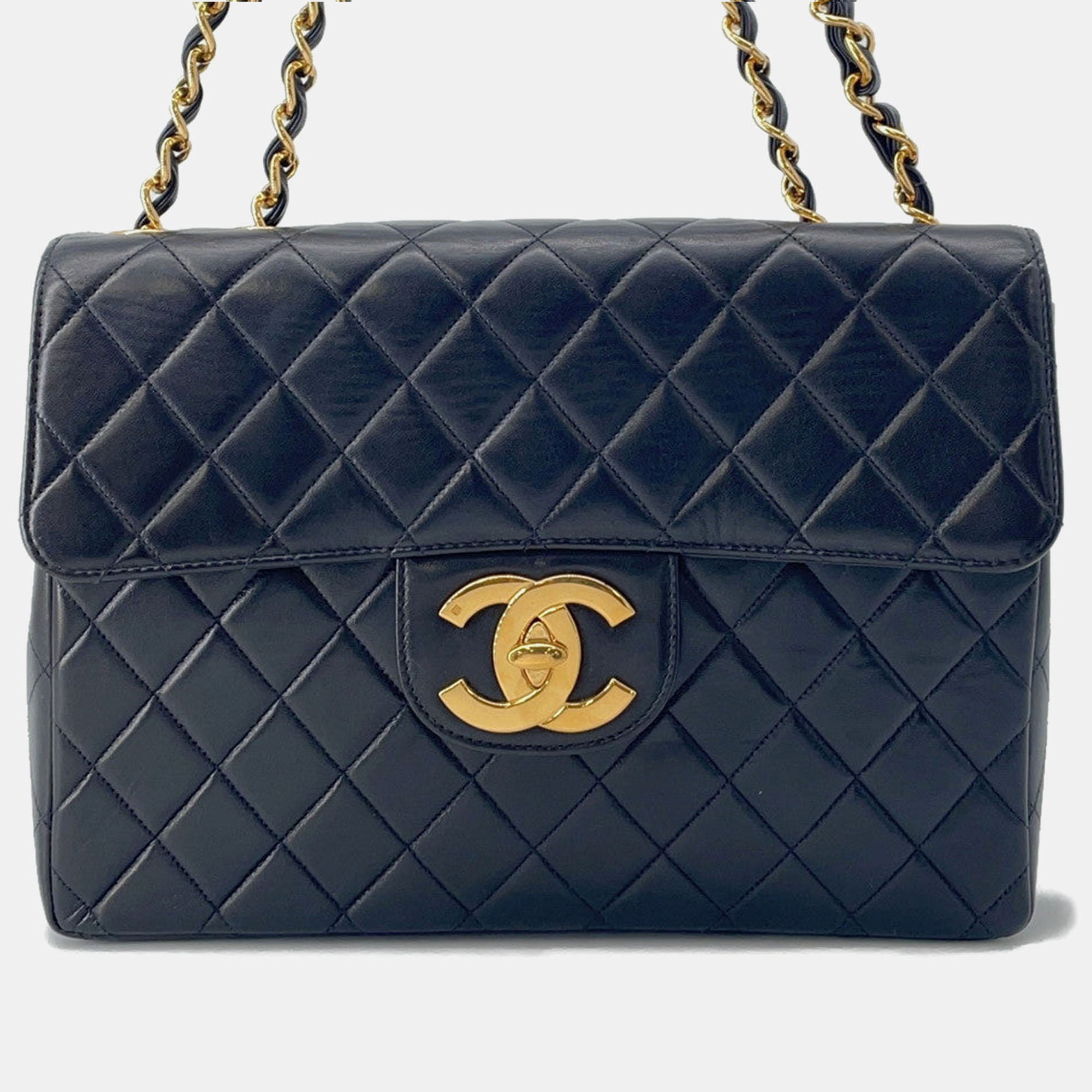 

Chanel Jumbo Matelasse Chain shoulder Black Lambskin