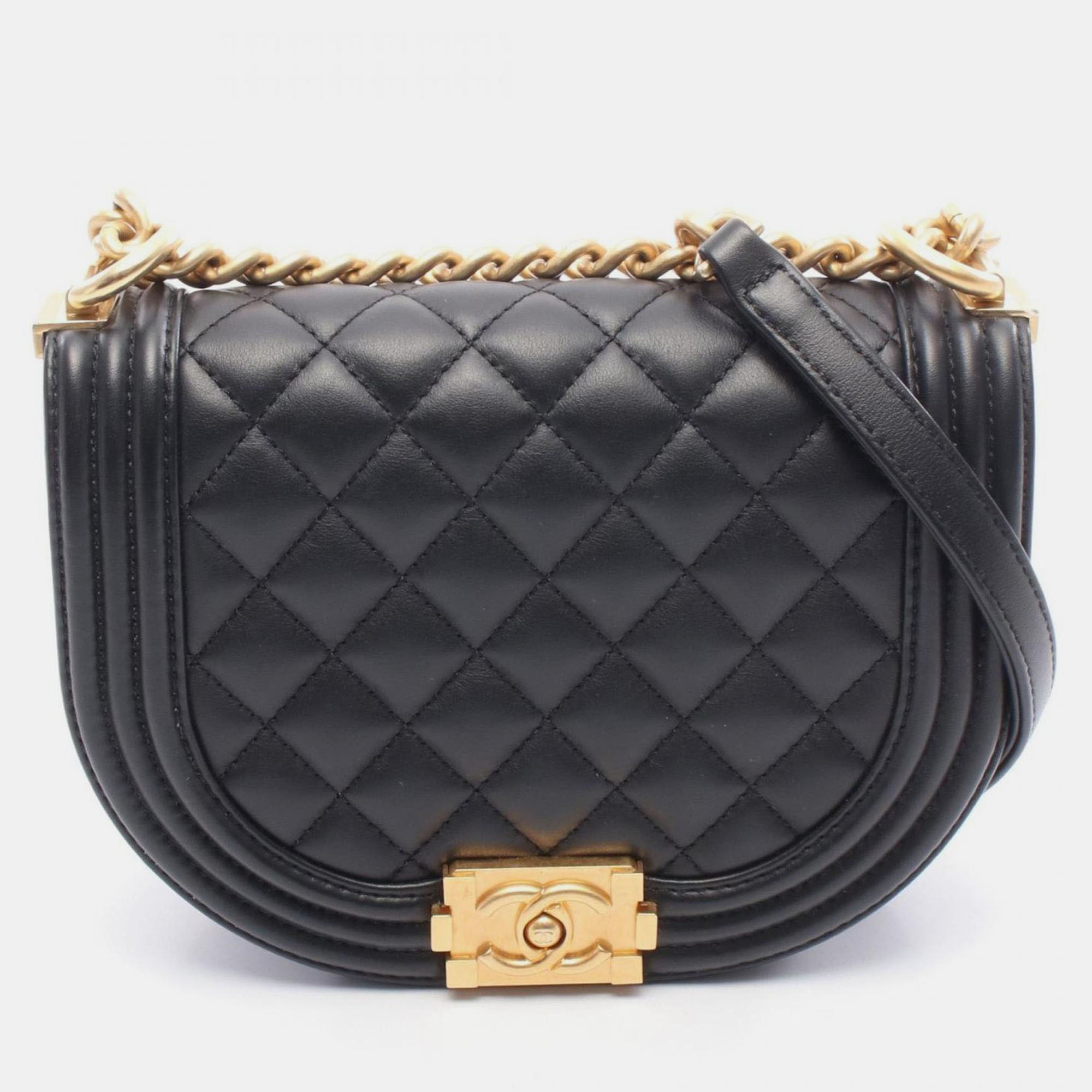 

Chanel Boy Chanel Shoulder Bag Lambskin Leather Black