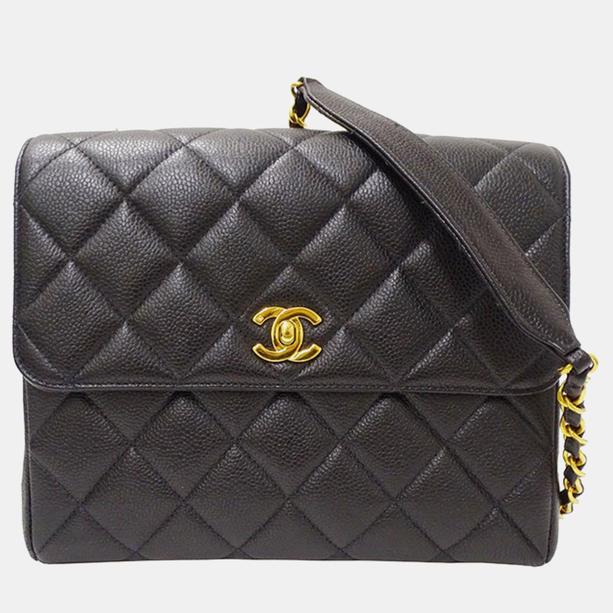 

Chanel Bag Matelasse Caviar Skin Black Chain