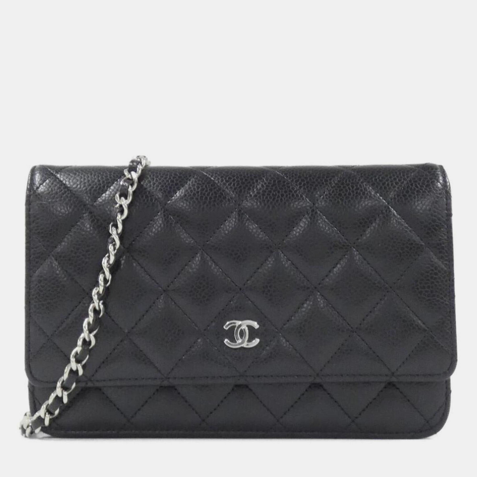 

Chanel Timeless Classic Chain Wallet, Black