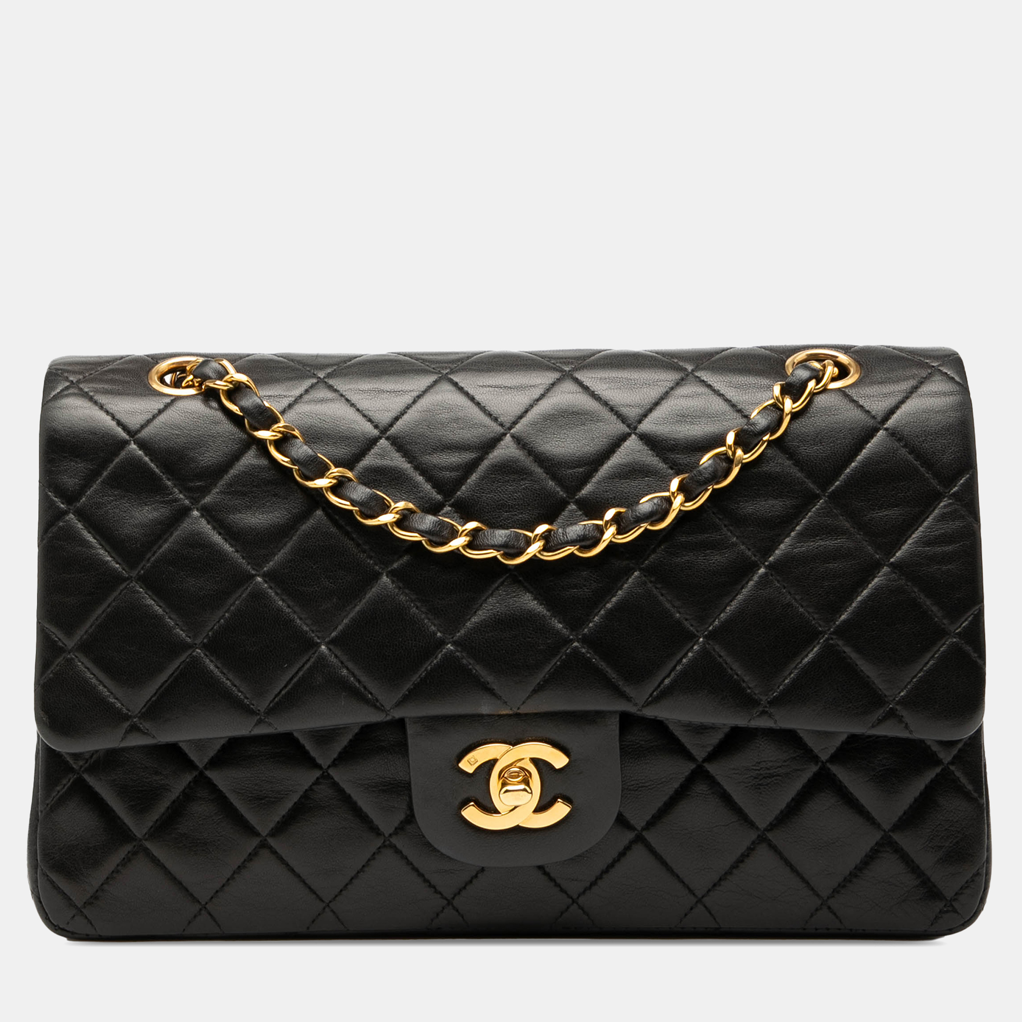 

Chanel Black Medium Classic Lambskin Double Flap