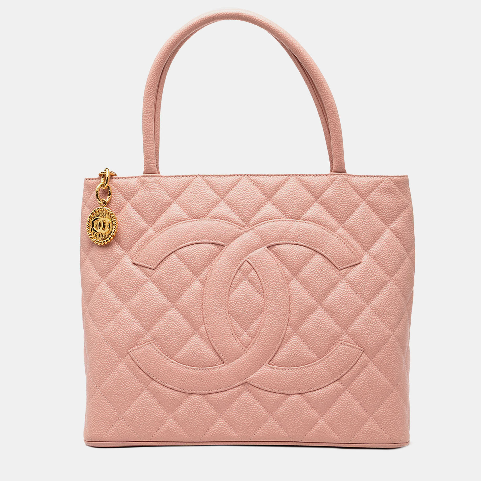 

Chanel Pink Caviar Medallion Tote