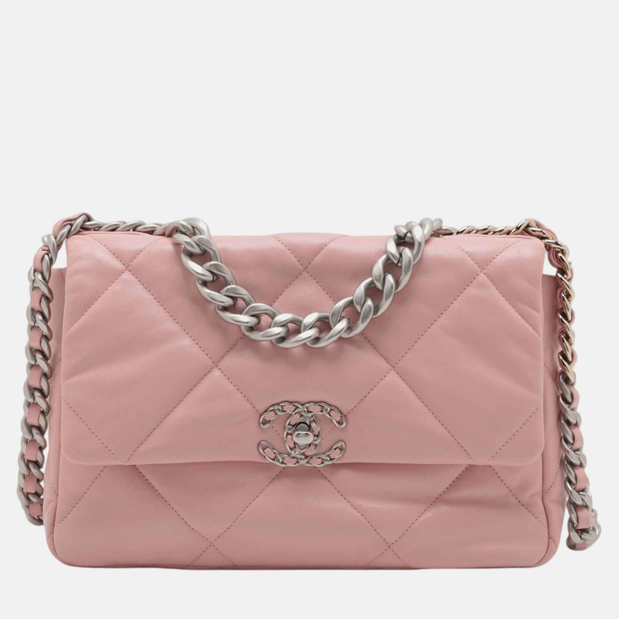 

Chanel Pink Large Lambskin 19 Flap