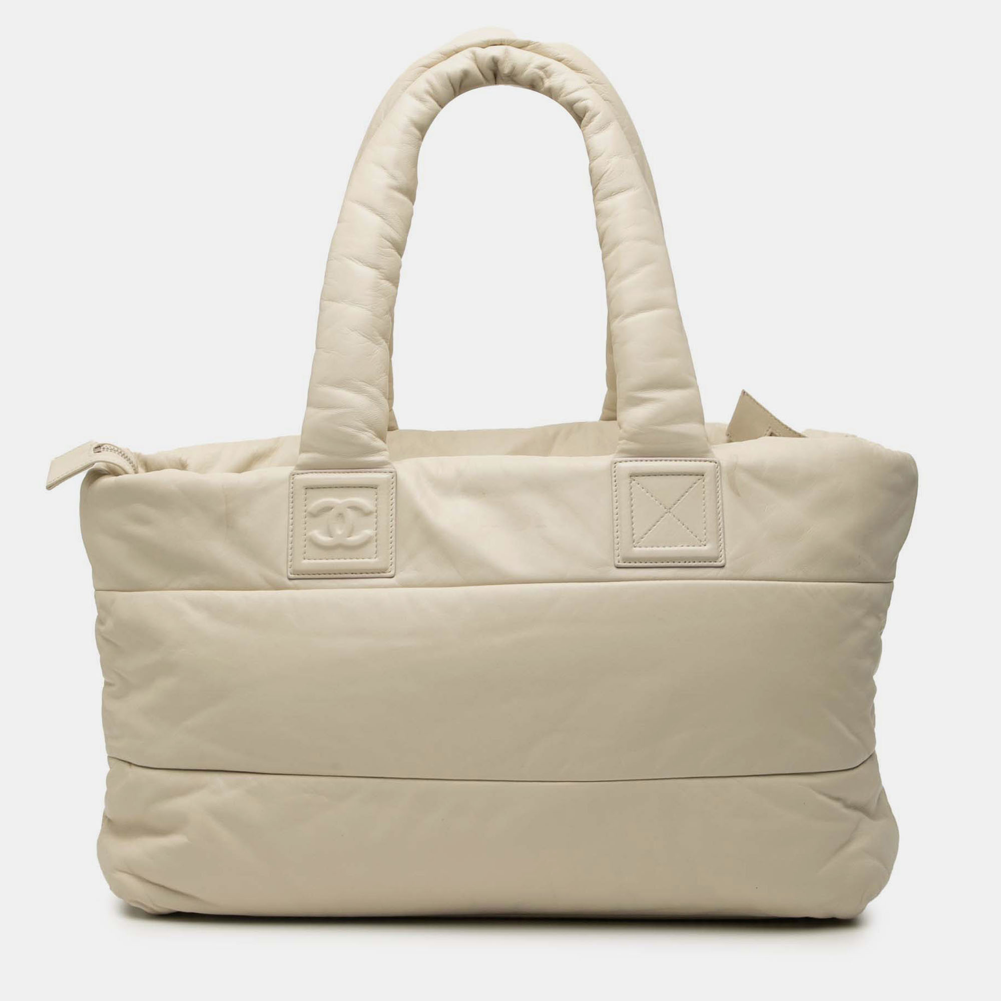 

Chanel Cream Medium Lambskin Coco Cocoon Tote