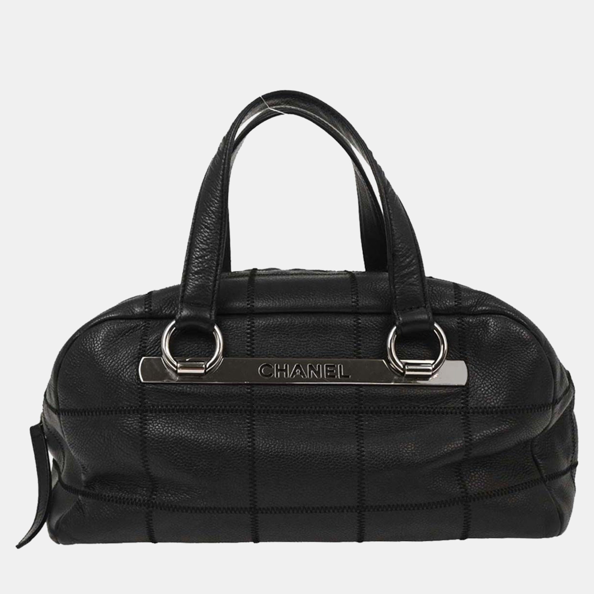 

Chanel Black Calfskin Choco Bar Handbag