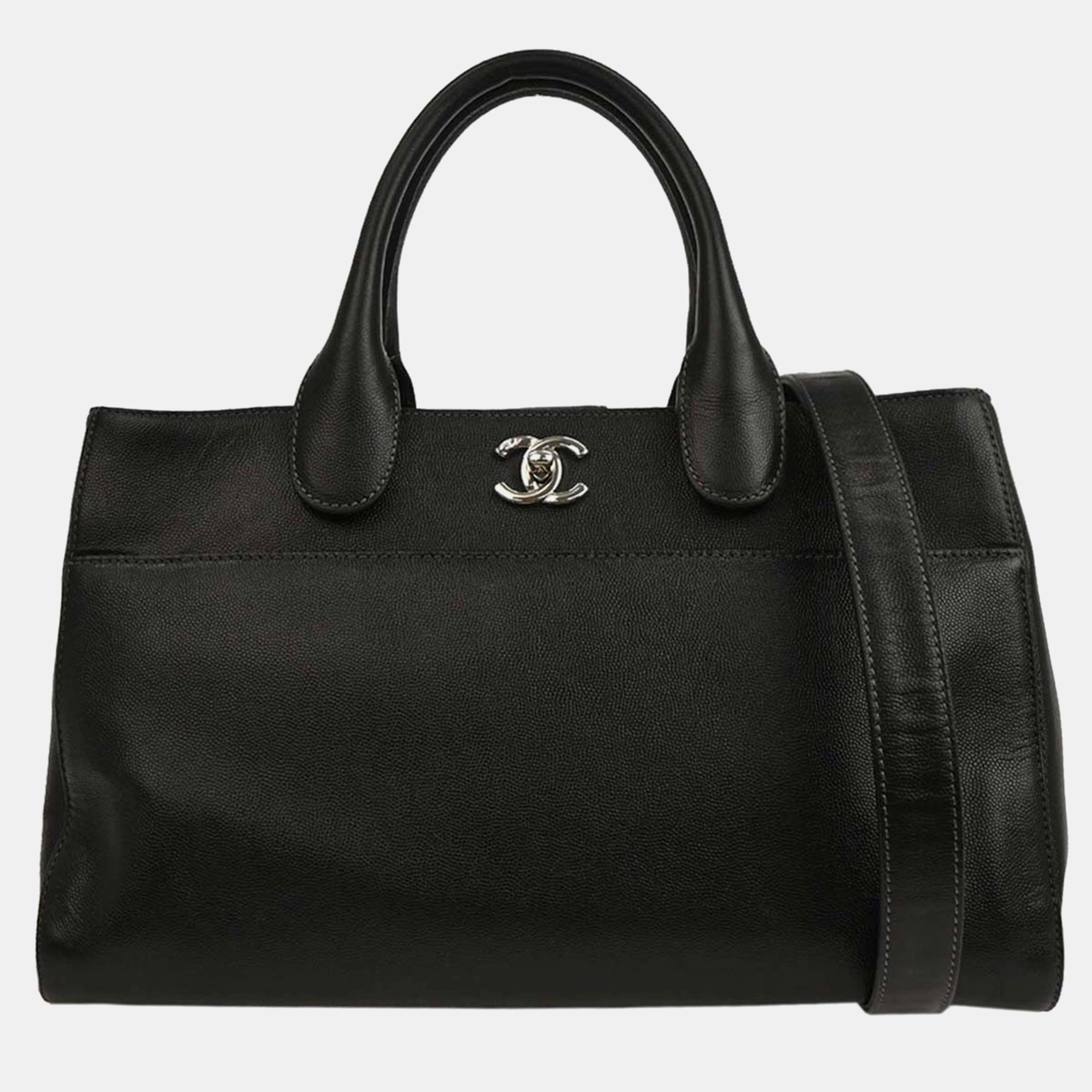 

Chanel Black Calfskin Executive Cerf Tote Handbag
