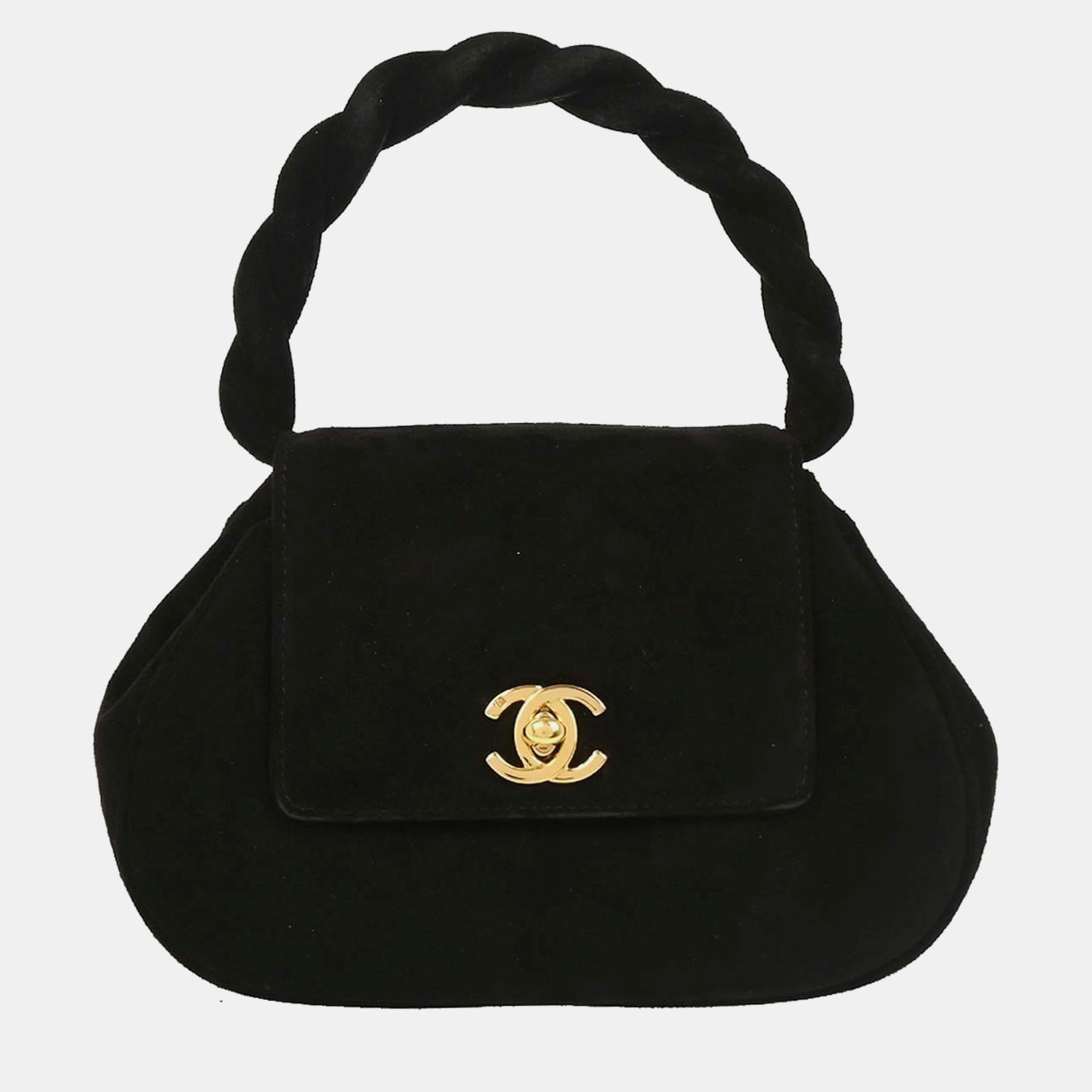 

Chanel Black Suede Handbag